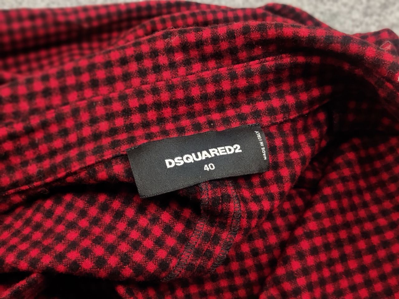 Dsquared2 Dsquared2 authentic Red Checkered Casual Wool Tunic Dress Size S / US 4 / IT 40 - 15 Thumbnail