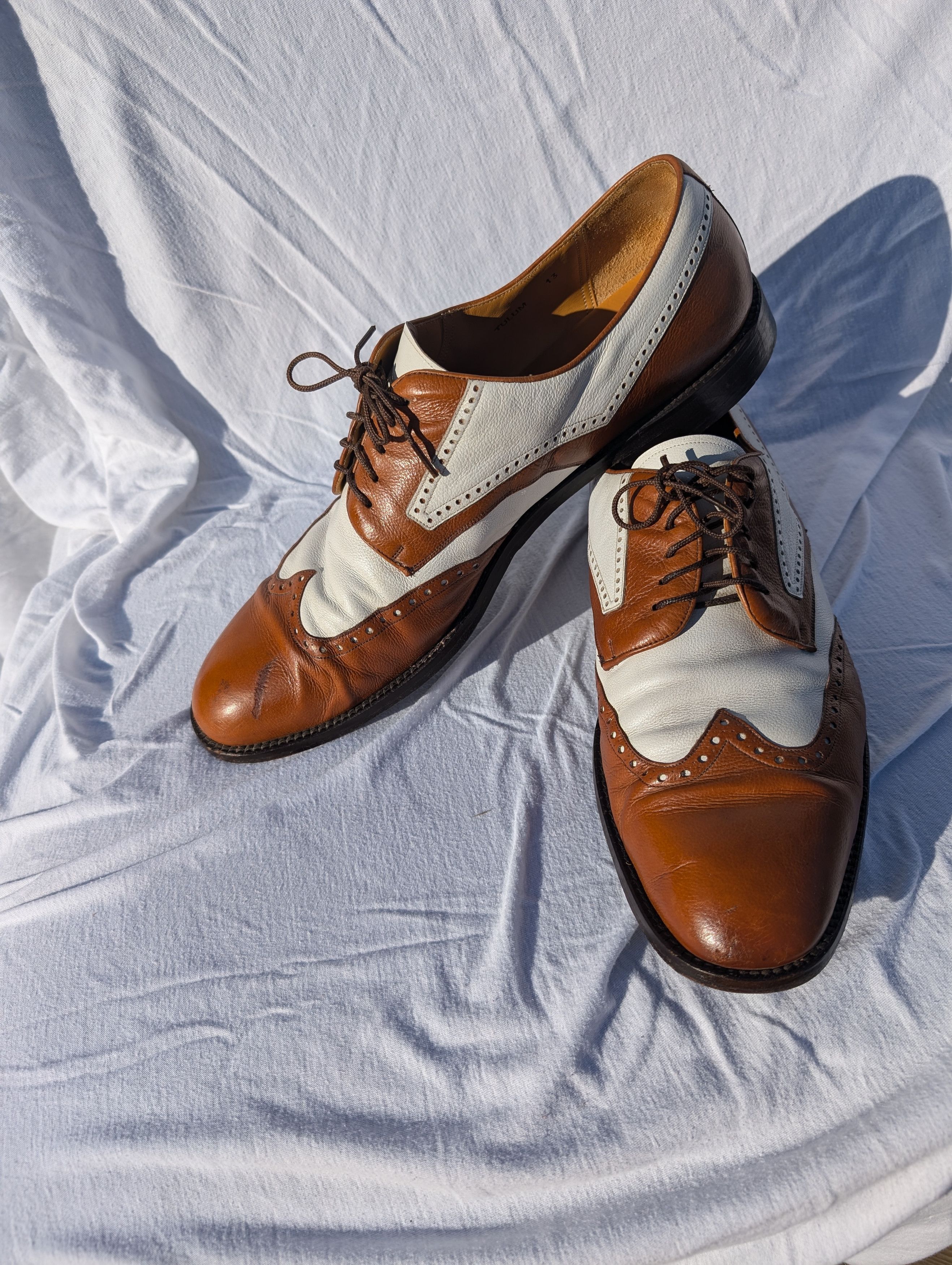 Mezlan Vintage Men's Wingtip Brogues Size US 13 / EU 46 - 3 Thumbnail