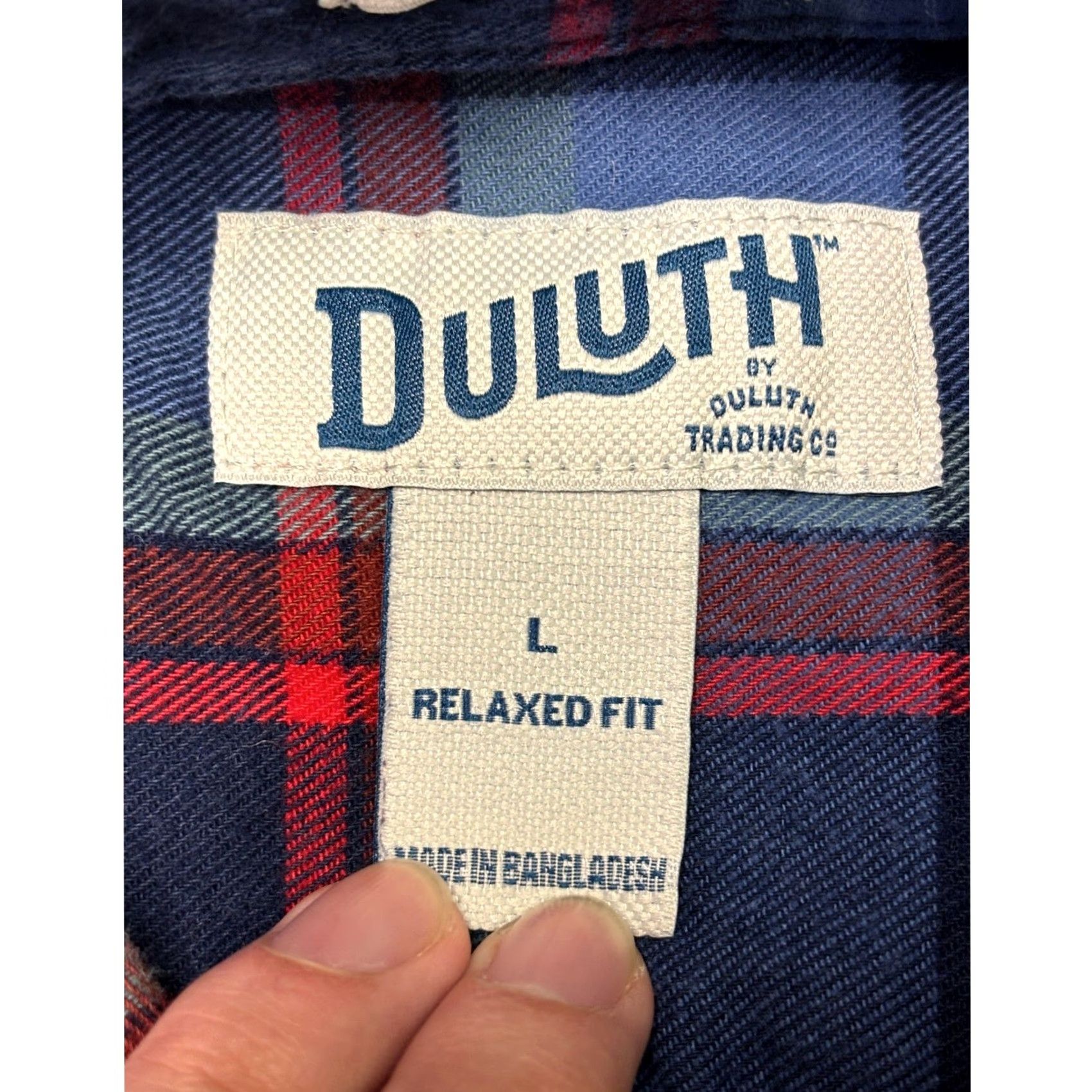 Duluth Trading Company Duluth Trading Men's L Relaxed Fit Plaid Flannel Long Sleeve Button Up Shirt Size US L / EU 52-54 / 3 - 5 Thumbnail