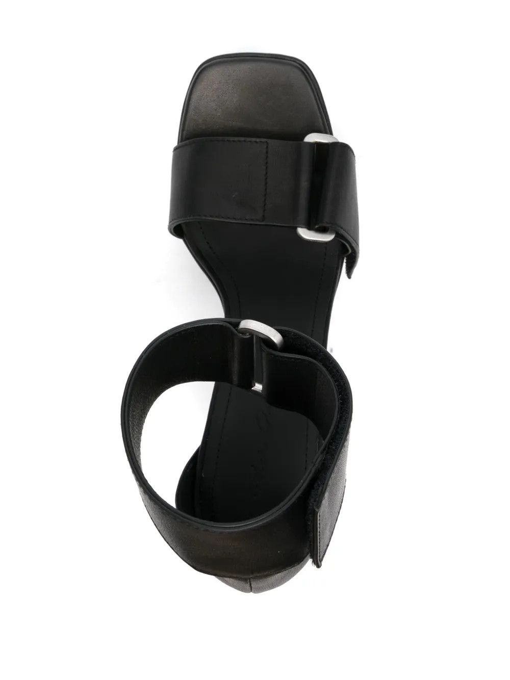 Rick Owens o1y0126 Leather Ankle Strap Sandals in Black Size US 6 / IT 36 - 3 Thumbnail
