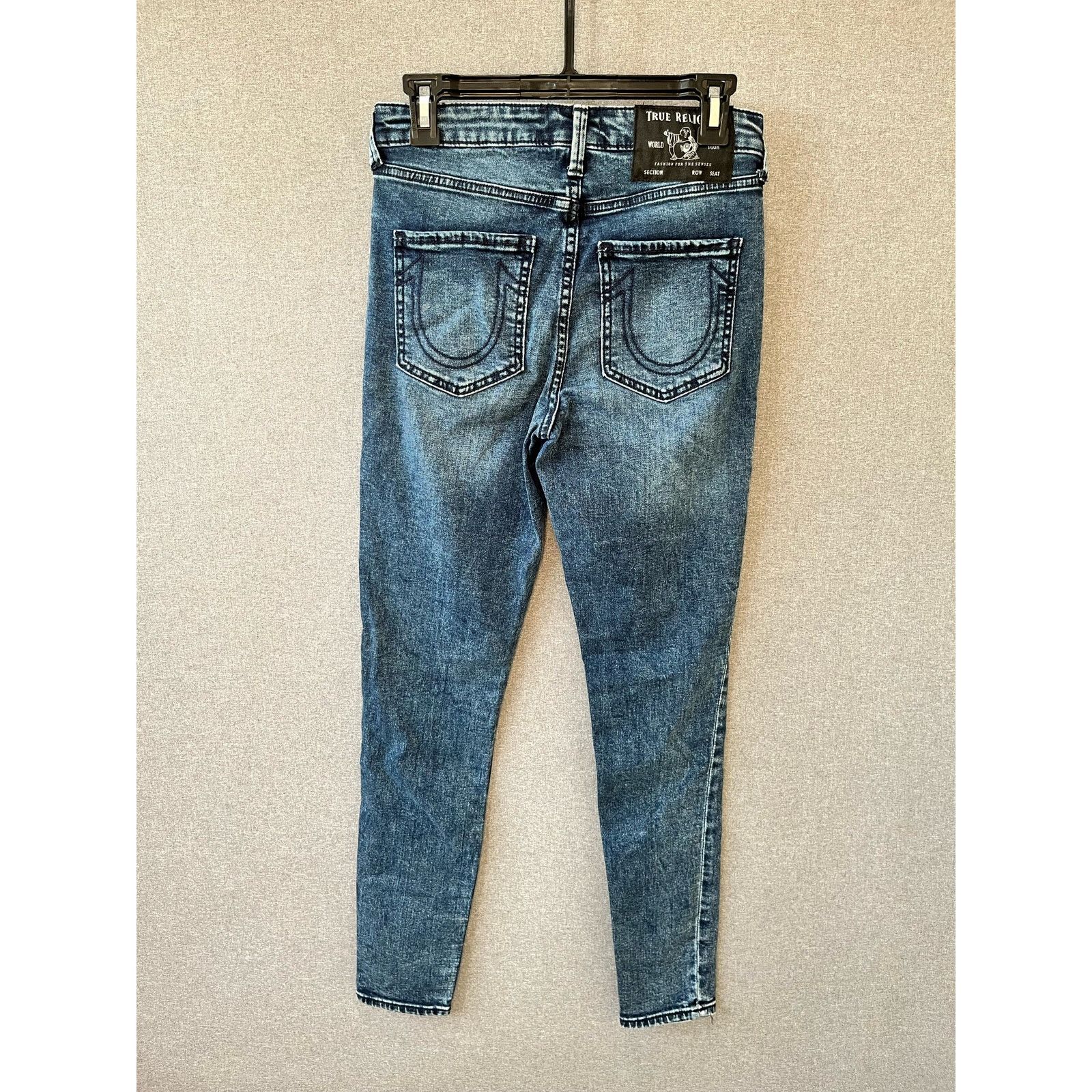 True Religion True Religion blue jean Jennie Mid Rise Skinny Jeans Size 28 Size 28" / US 6 / IT 42 - 2 Thumbnail
