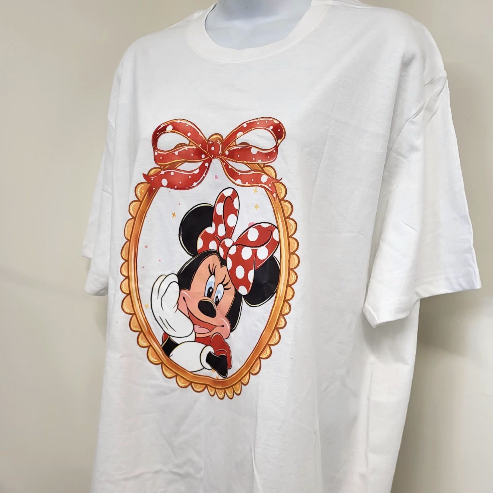 Disney Disney Minnie Mouse Tshirt Women XL White Short Sleeve Mickeys Girlfriend Size XL / US 12-14 / IT 48-50 - 2 Thumbnail