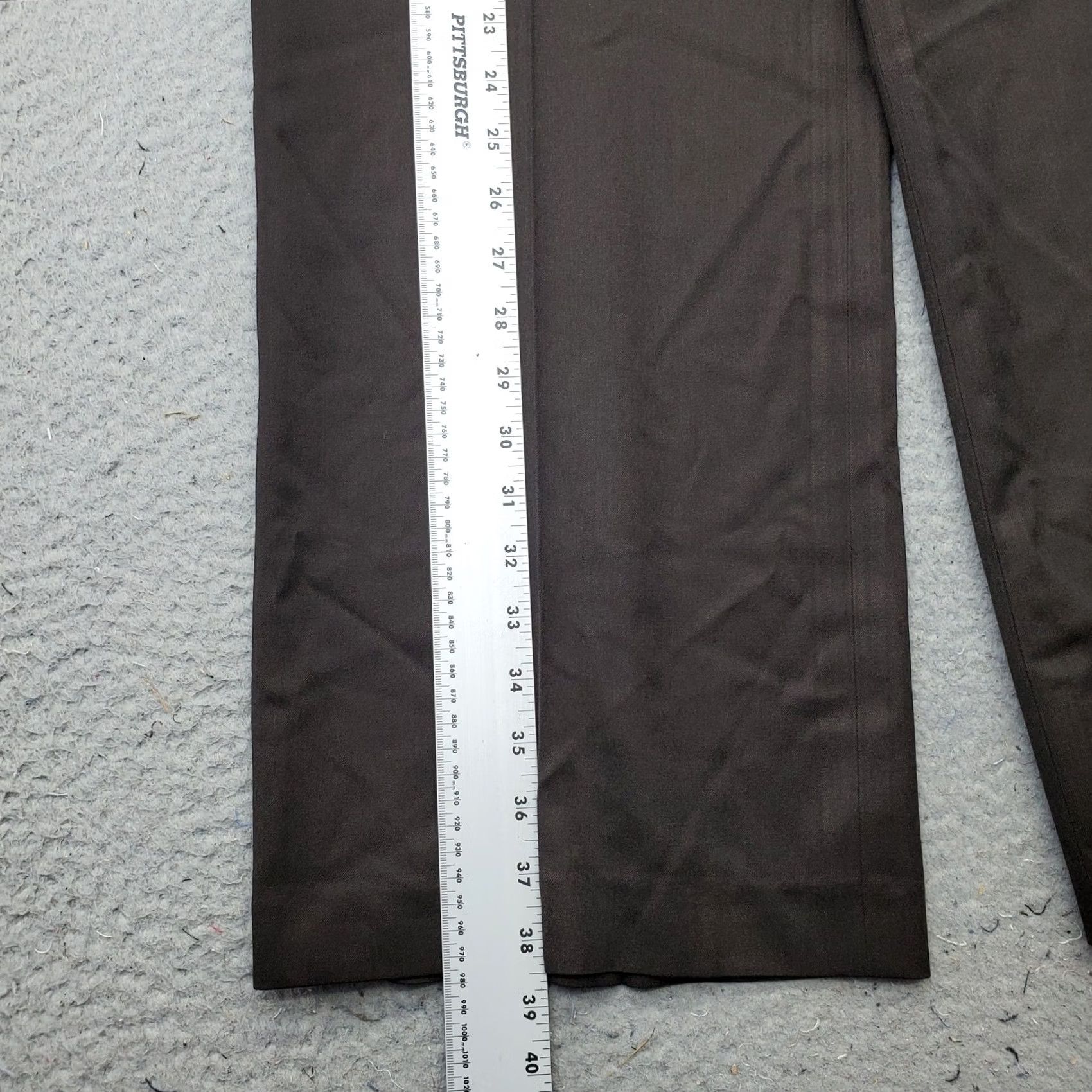 Ralph Lauren Lauren Ralph Lauren Chino Pants Womens 14 Brown Flat Front Wide Leg Hook & Eye Clothes Pants Womens 14 Brown Wide-Leg Front Flat Hook & Eye Size 36" / US 14 / IT 50 - 3 Thumbnail