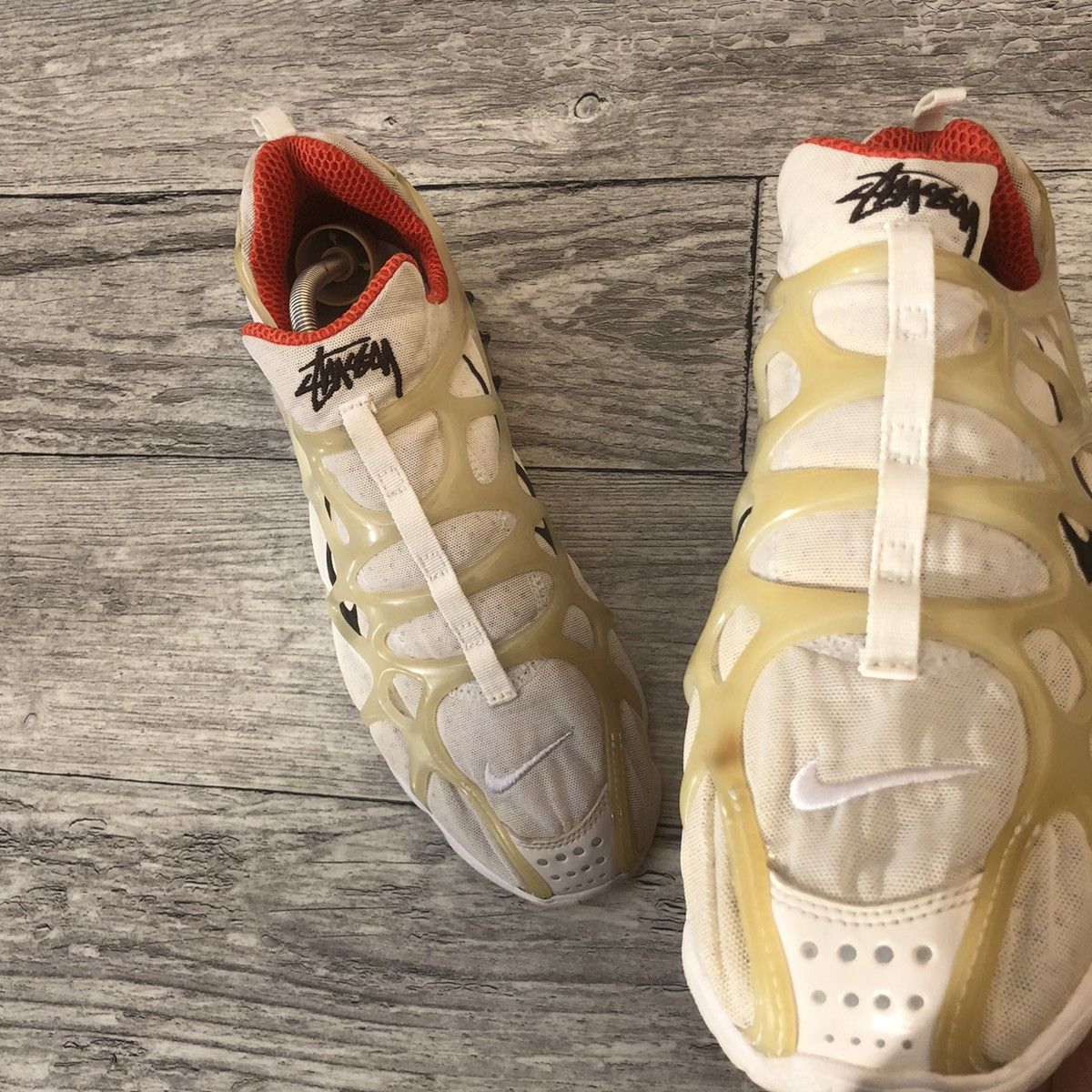 Nike × Stussy Nike X Stussy Air Kukini Spiridon Cage 2 white Size US 11 / EU 44 - 4 Thumbnail