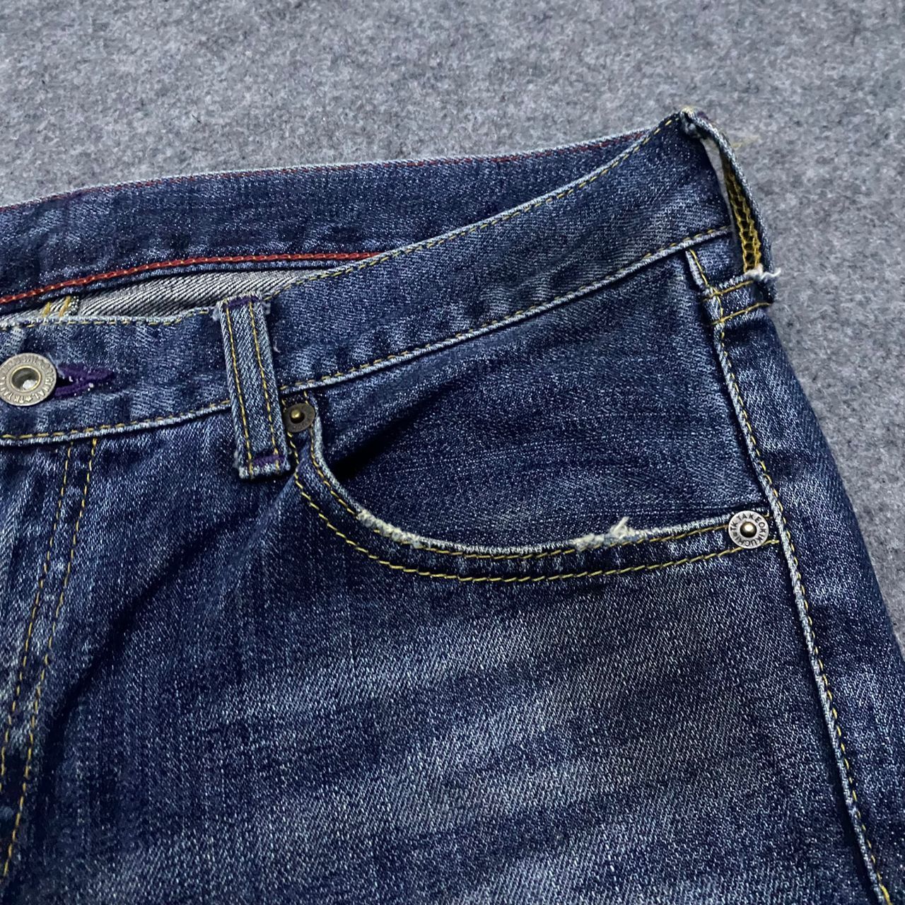 If Six Was Nine 💥Best Offer💥Vintage Takeo Kikuchi Distressed Denim Size US 36 / EU 52 - 8 Thumbnail