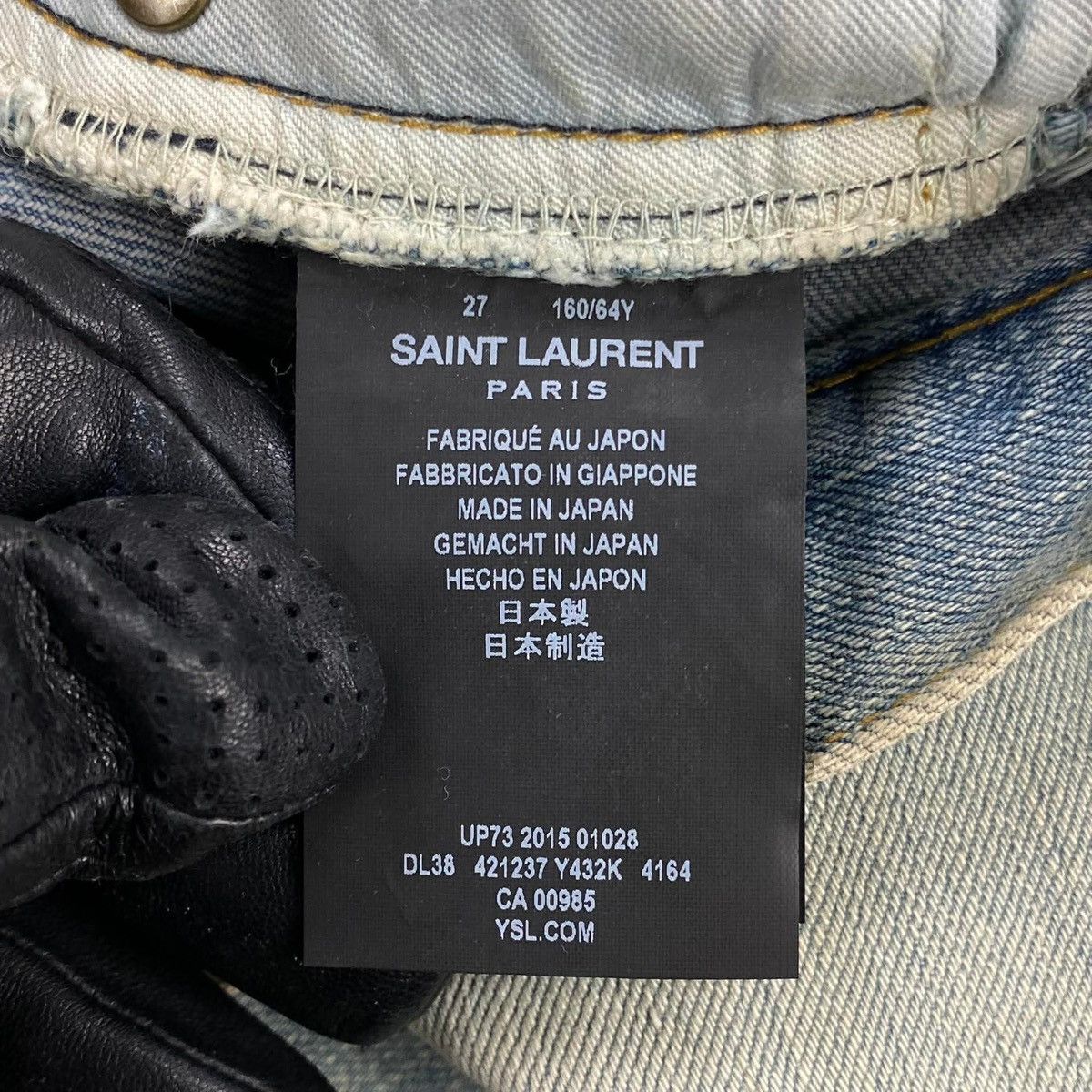 Saint Laurent Paris Hedi Slimane FW2015 ‘Surf Sound’ D05 Skinny Jeans Size US 27 - 8 Thumbnail
