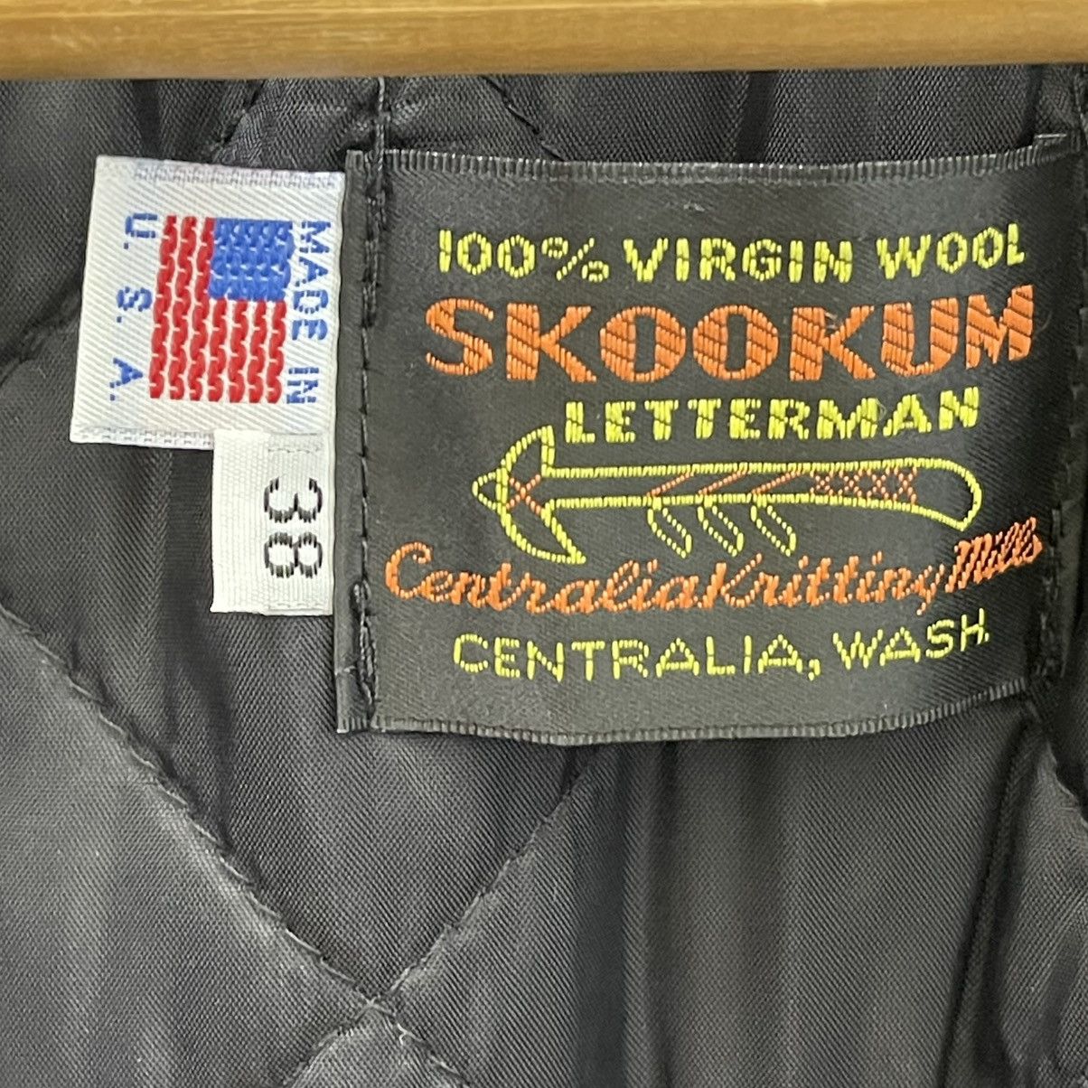 Skookum Vintage Skookum Letterman Virgin Wool Shawl Collar Jacket Size US M / EU 48-50 / 2 - 11 Thumbnail