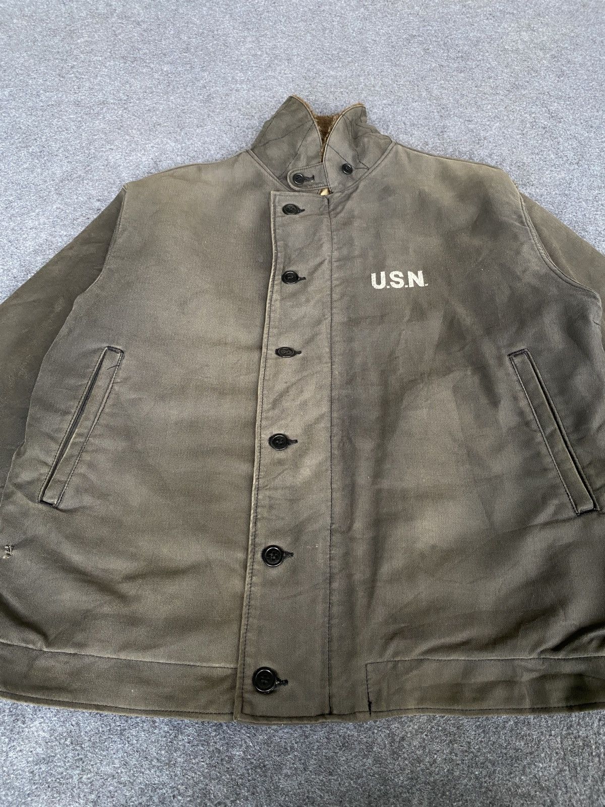 Vintage Vintage usn air force jacket Size US XL / EU 56 / 4 - 7 Thumbnail