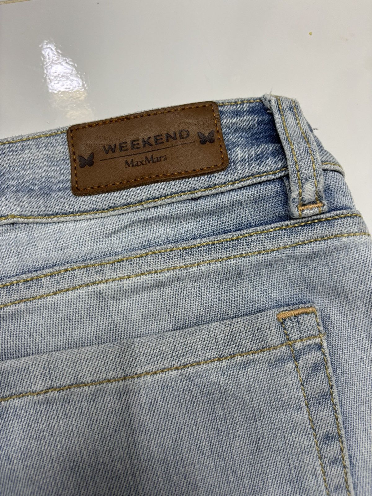 Max Mara MAX MARA WEEKEND DISTRESSED DENIM JEANS Size 30" / US 8 / IT 44 - 11 Thumbnail