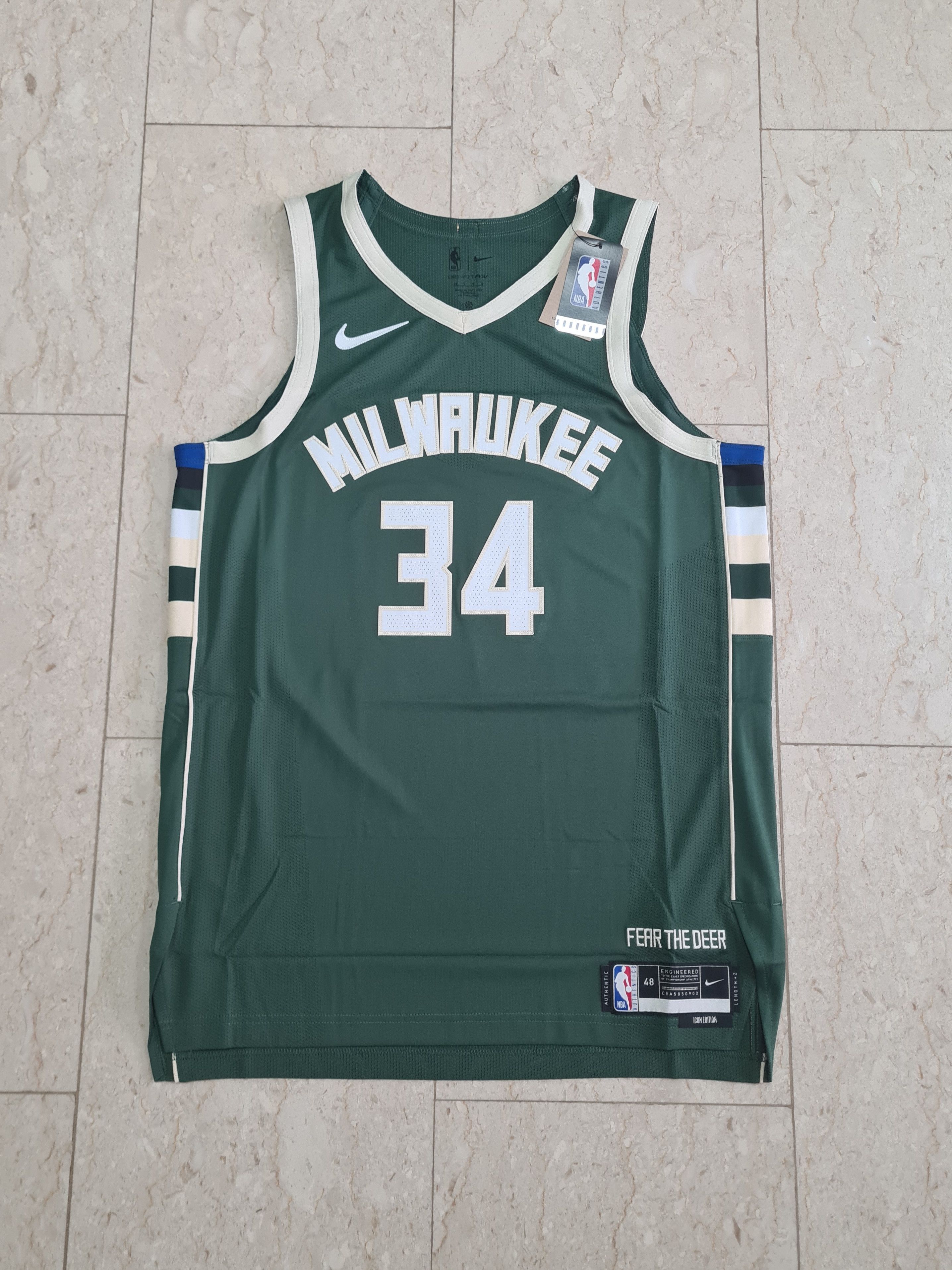 BNWT Authentic Men's Bucks Icon Edition Dri-FIT ADV Jersey - Main Image
