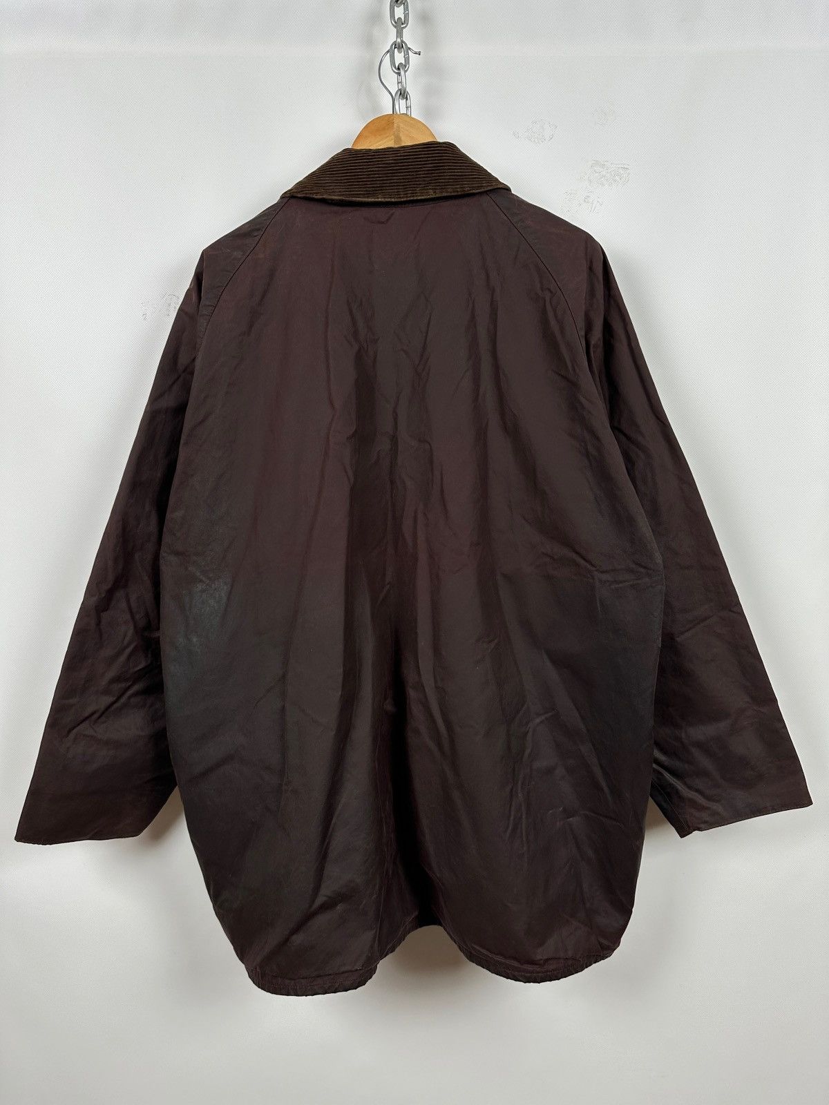 Barbour Vintage Barbour Beaufort Brown Waxed Jacket/Warm Pile Lining Size US XXL / EU 58 / 5 - 3 Thumbnail