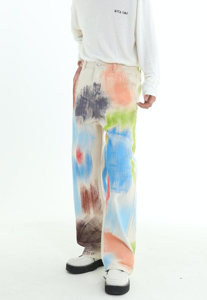 Other Unisex Painted Graffiti Jeans Size 25" / US 0 / IT 36 - 2 Thumbnail