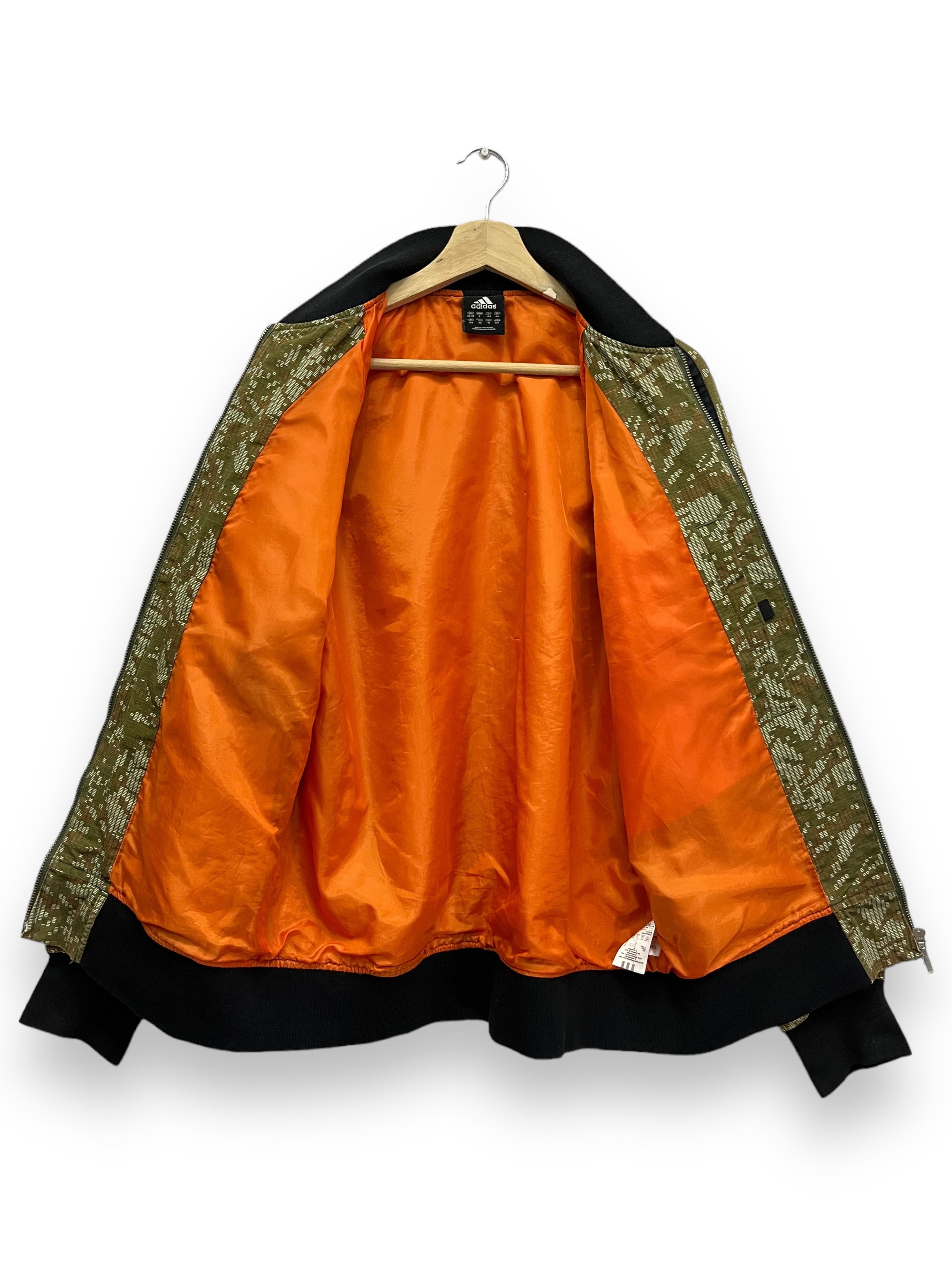 Adidas RARE💥ADIDAS Vintage Y2K Abstract Digital Camo Bomber Jacket Size US M / EU 48-50 / 2 - 4 Thumbnail
