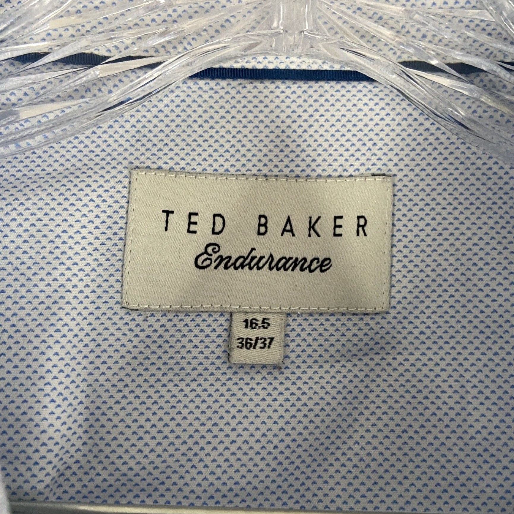 Ted Baker VINTAGE NOT APPLICABLE? Wait, Ted Baker Endurance Dress Shirt Button Up Long Sleeve Men 16.5 36/37 Blue Adult Medium? Size 42R - 6 Thumbnail