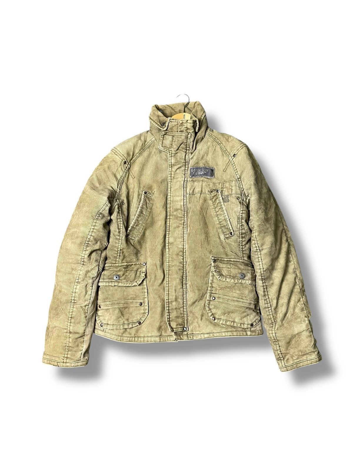 G-Star × Vintage G-Star Raw Brand Corduroy Multipocket Jacket (115 