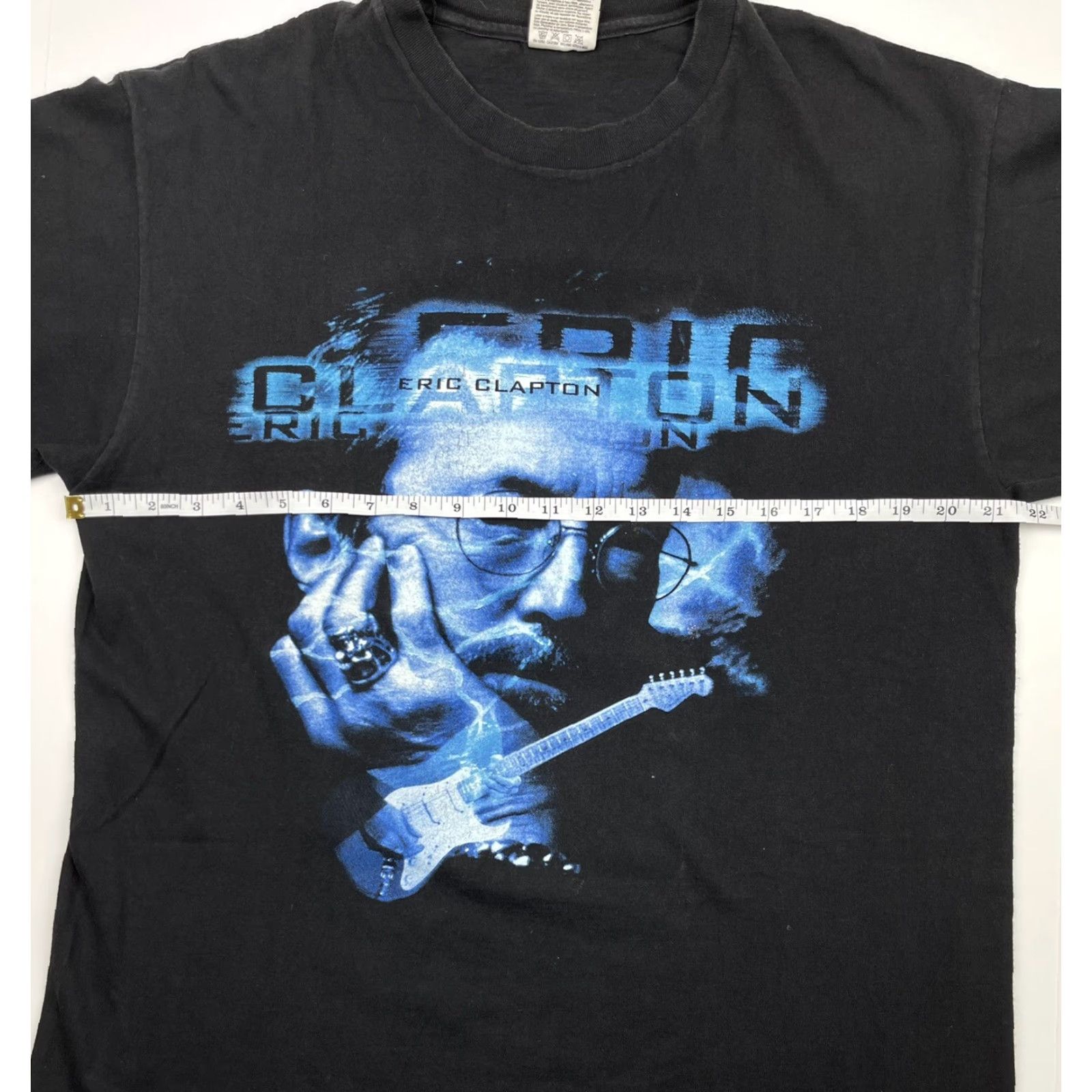 Hanes VINTAGE Eric Clapton T Shirt 90s World Tour Concert Music USA Mens Sz L Shirt Size US L / EU 52-54 / 3 - 6 Thumbnail
