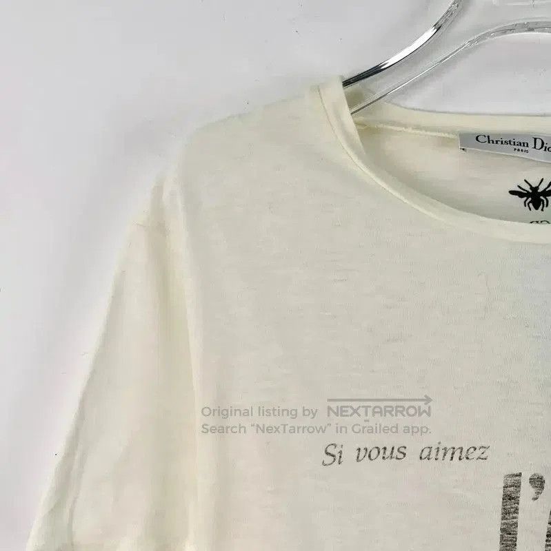 Dior Dior White Cotton T. Size S / US 4 / IT 40 - 3 Thumbnail