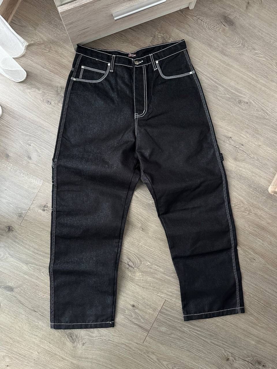 Japanese Brand × Vintage Vintage Japanese Ruff Ryders Baggy Black Pants Size US 34 / EU 50 - 7 Thumbnail