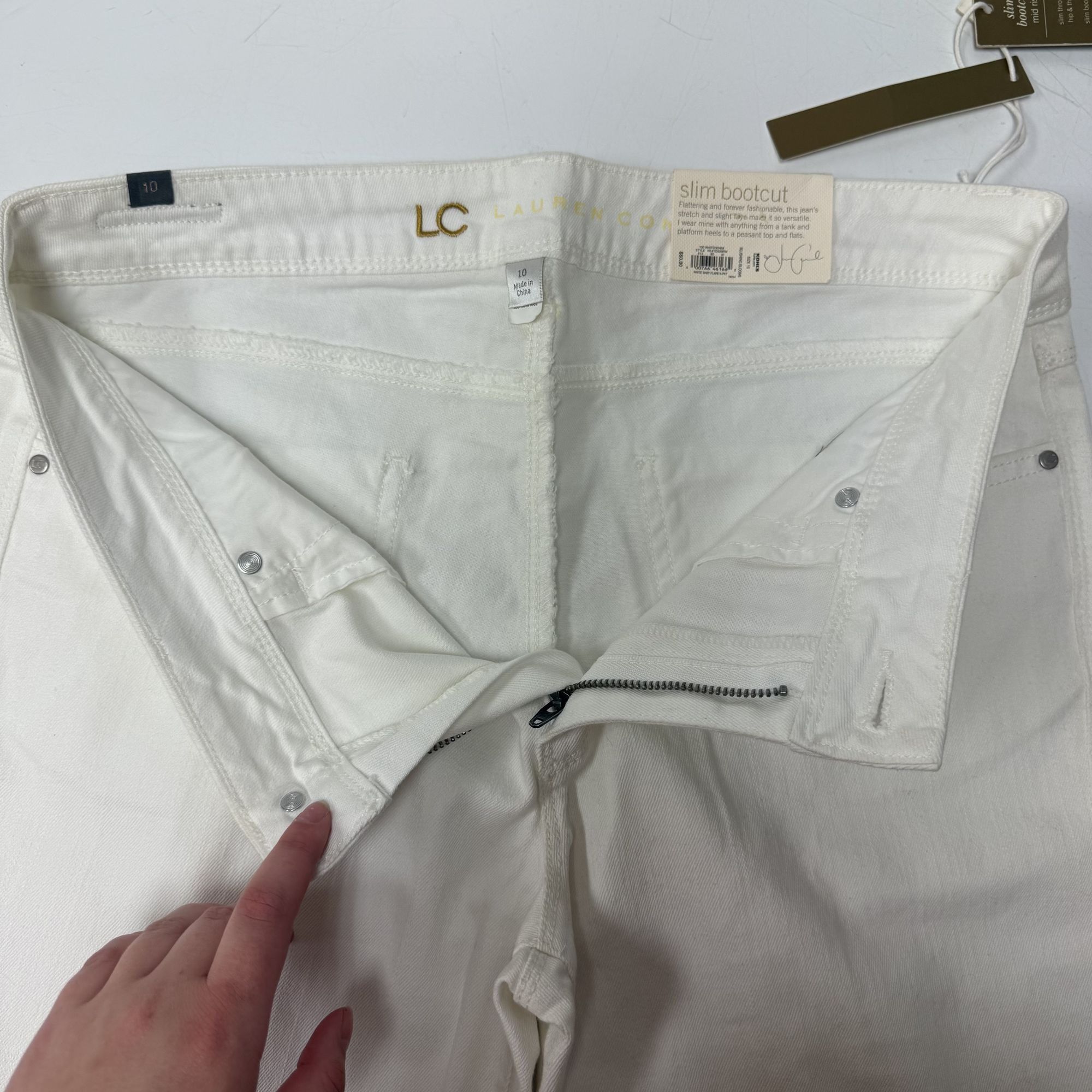 Other NWT New Lauren Conrad LC Stretch SLIM BOOTCUT Jeans Size 32" / US 10 / IT 46 - 4 Thumbnail