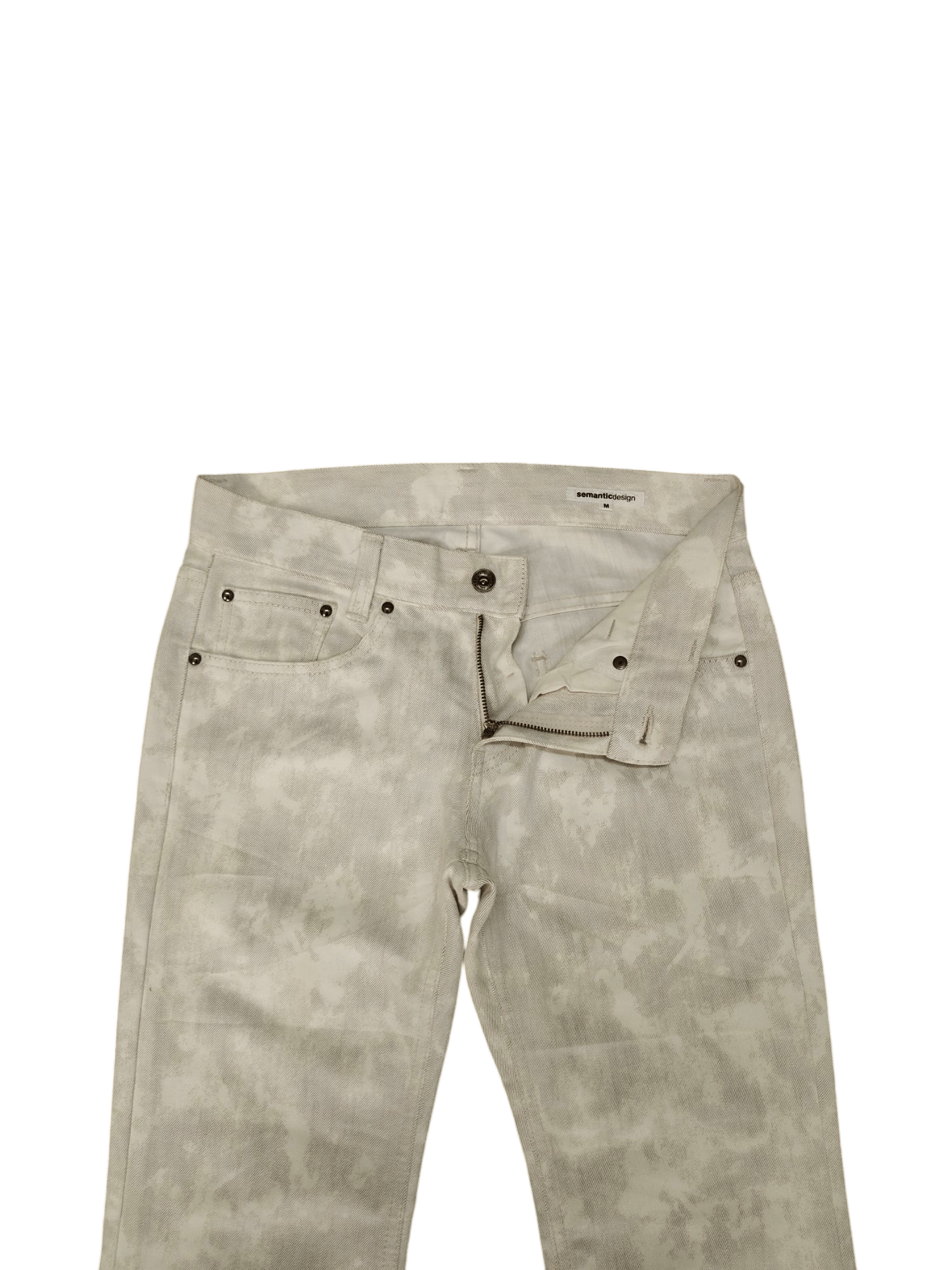 semanticdesign Flare Jeans Semantic Design Snow Camo Denim Bootcut Y2k Lgb Size US 30 / EU 46 - 10 Thumbnail