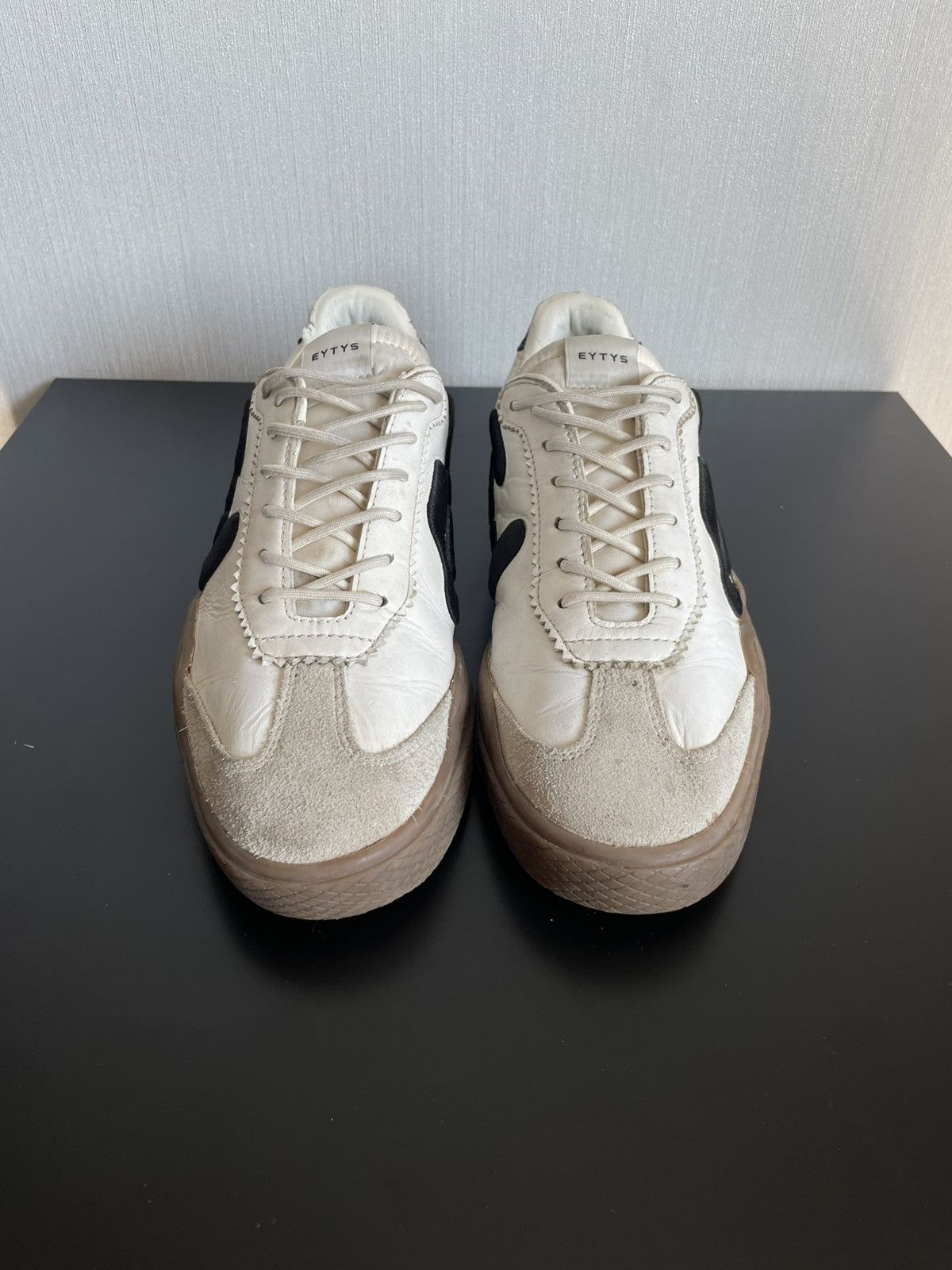 Eytys Eytys Santos Skate Shoes Sneakers Leather White Y2k Size US 10.5 / EU 43-44 - 4 Thumbnail