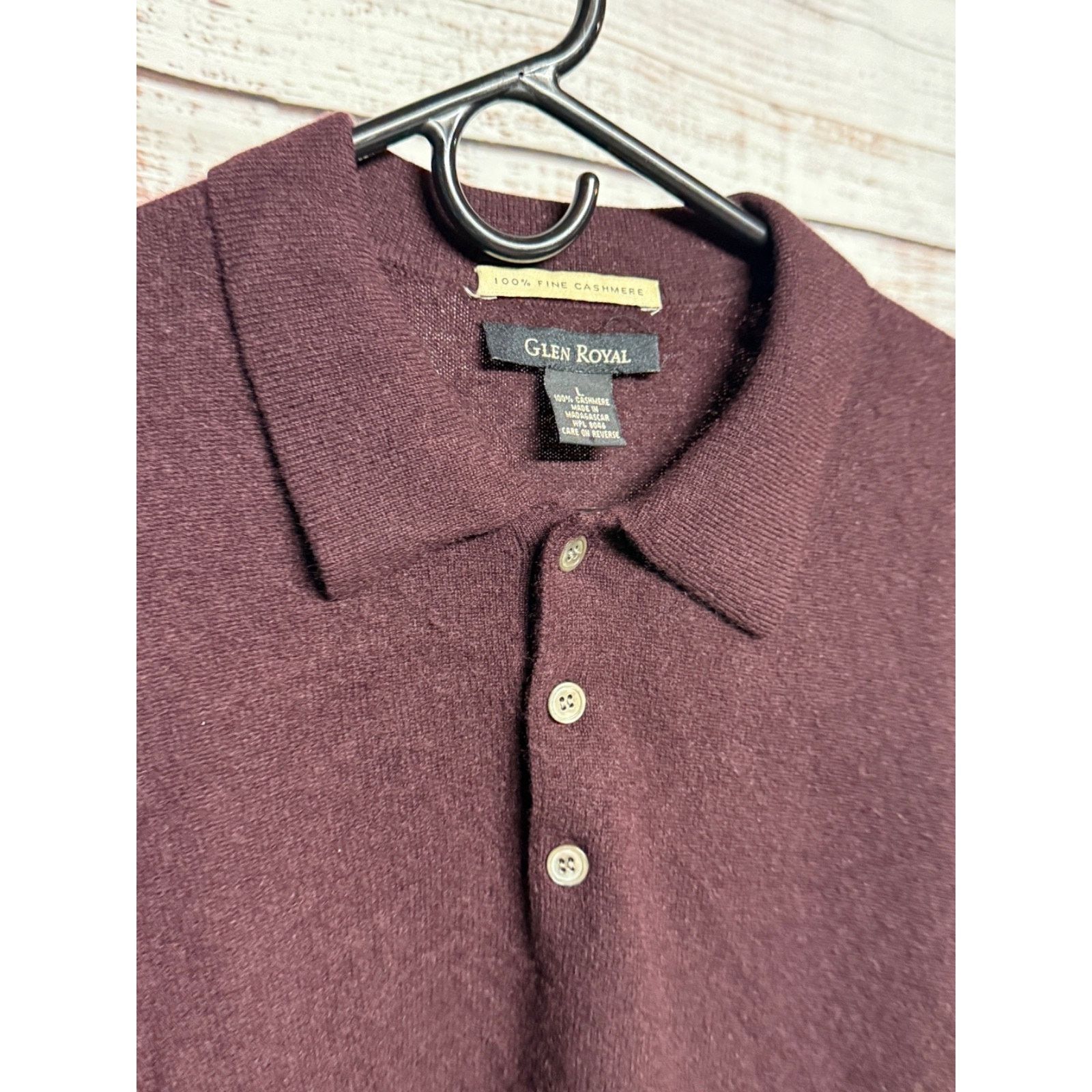 Other Glen Royal Sweater L Cashmere Pullover Collared Soft Knit Size US L / EU 52-54 / 3 - 3 Thumbnail
