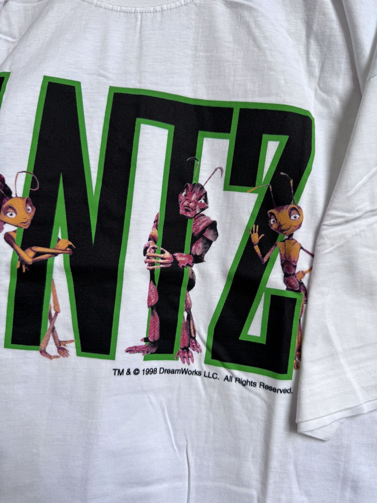 Vintage Antz 98 90s Dreamworks Vintage Promo Movie T-Shirt Logo XL Size US XL / EU 56 / 4 - 5 Thumbnail