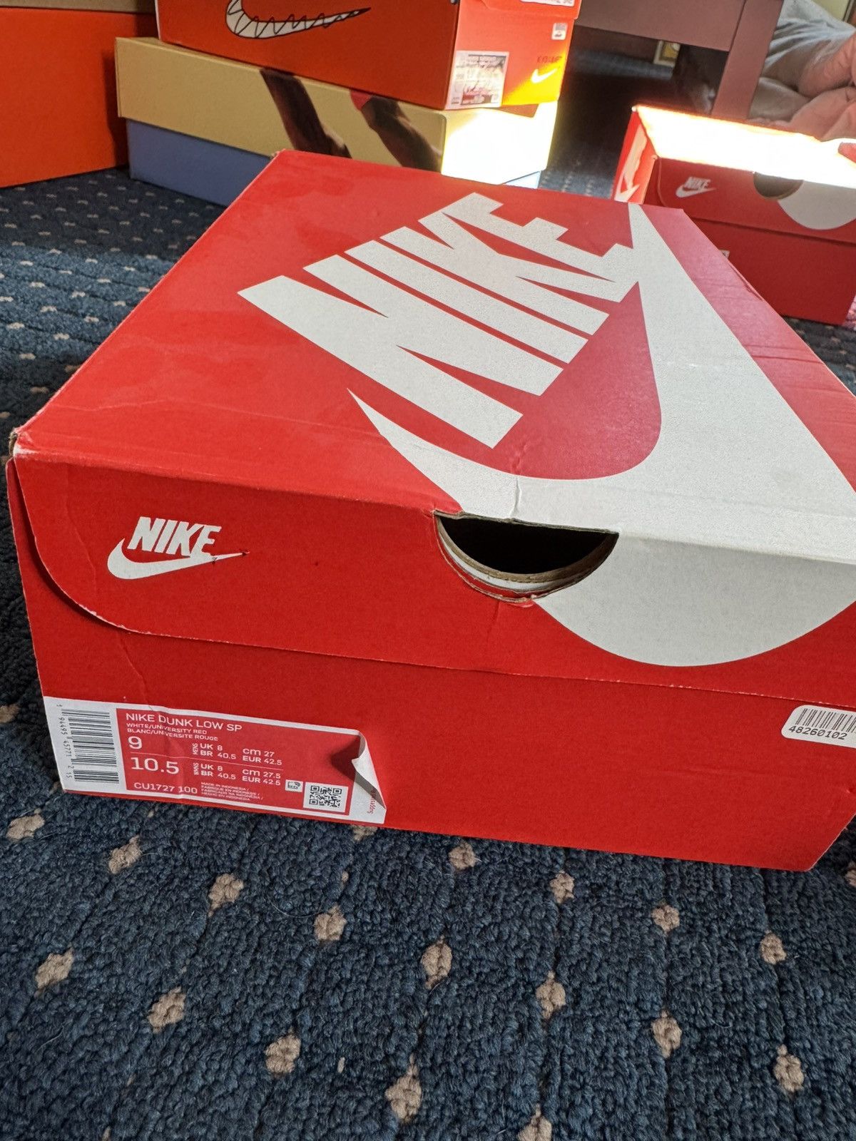 Nike Nike dunk low university red/st johns Size US 9 / EU 42 - 7 Thumbnail