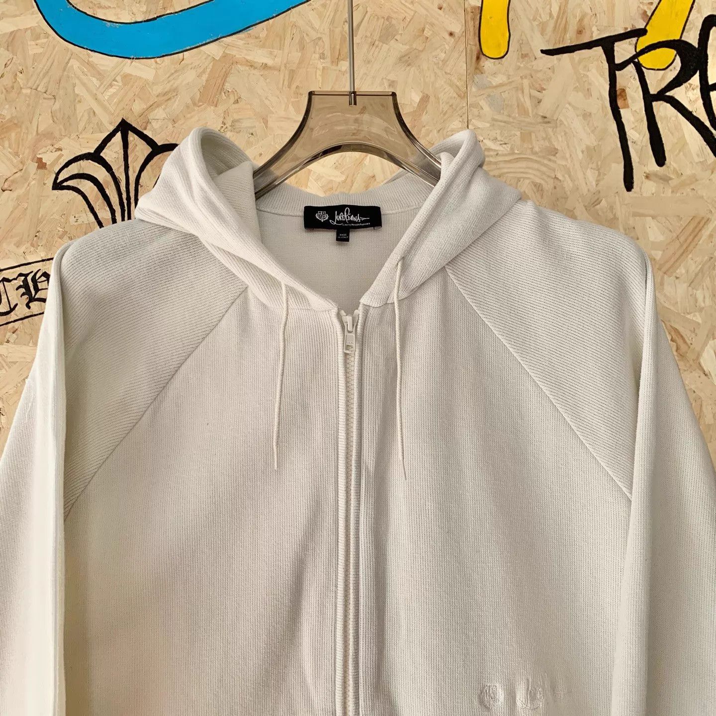 Loro Piana Loro Piana x Fragment White Striped Logo Zip Hood Size US XL / EU 56 / 4 - 3 Thumbnail