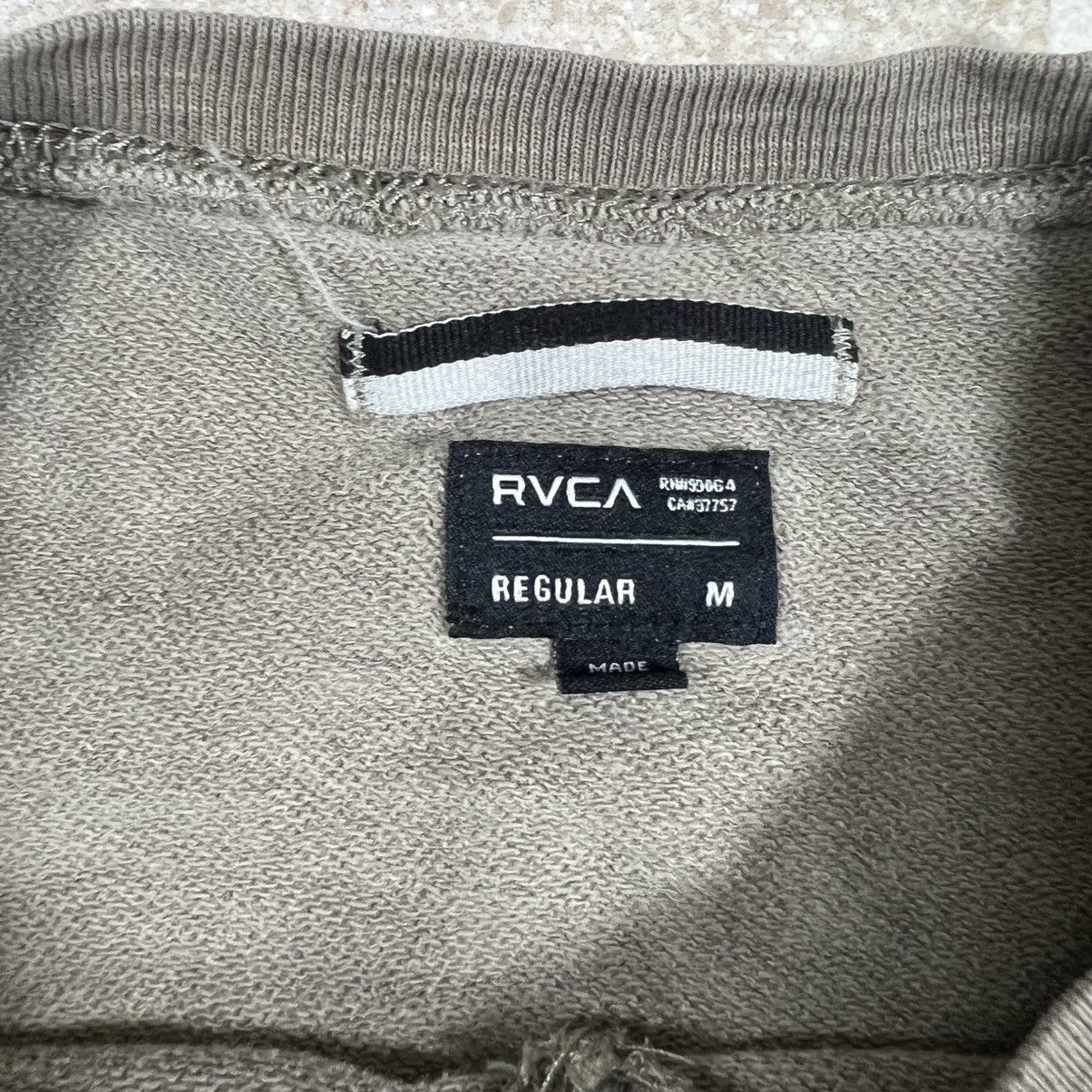 RVCA RVCA Crew Neck Sweater Gray Olive Chest Logo Long Sleeve Size US M / EU 48-50 / 2 - 5 Thumbnail