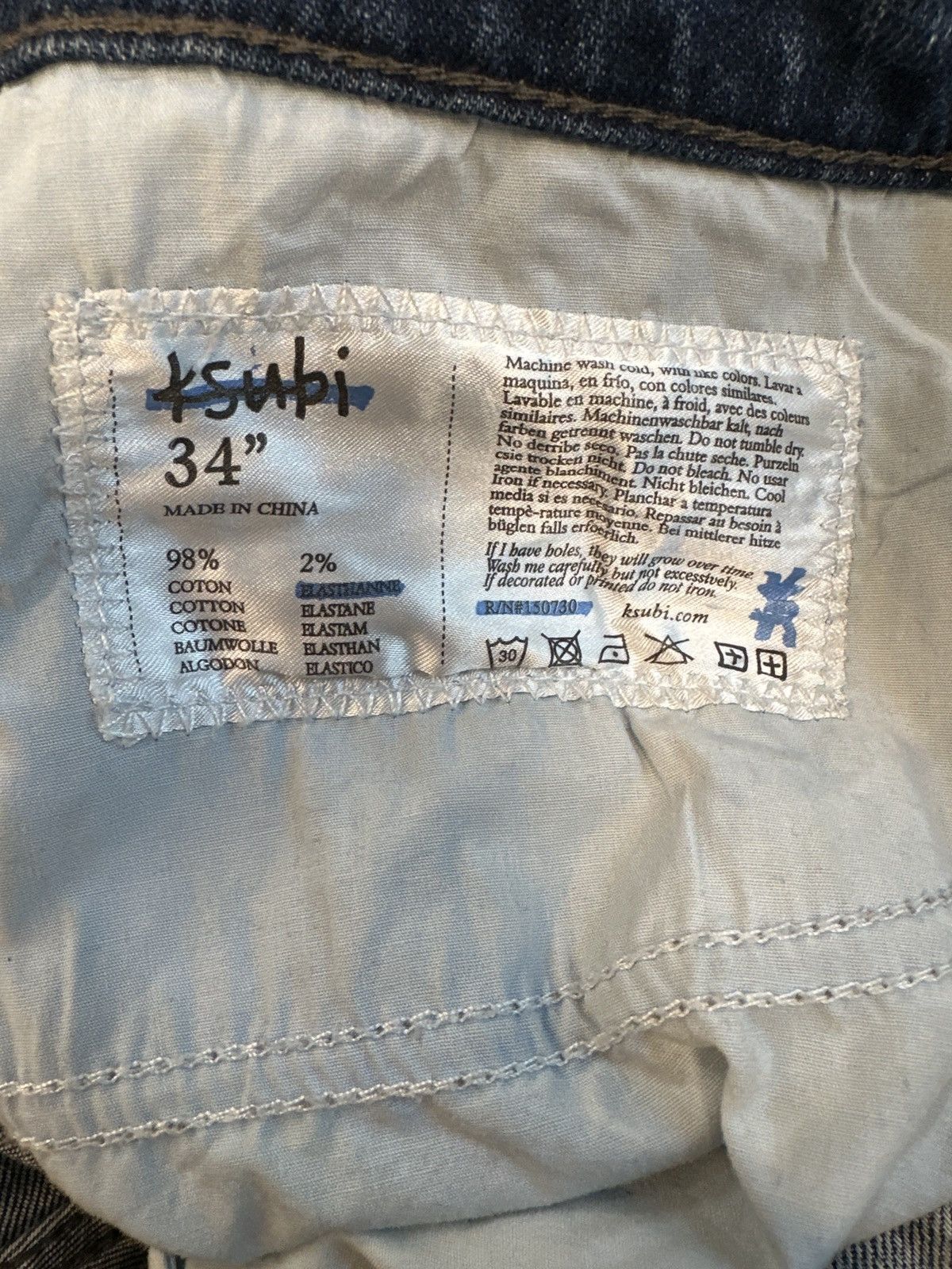 Ksubi Ksubi Sex Drugs Rock N Roll Denim Jeans Sz 34 Size US 34 / EU 50 - 6 Thumbnail