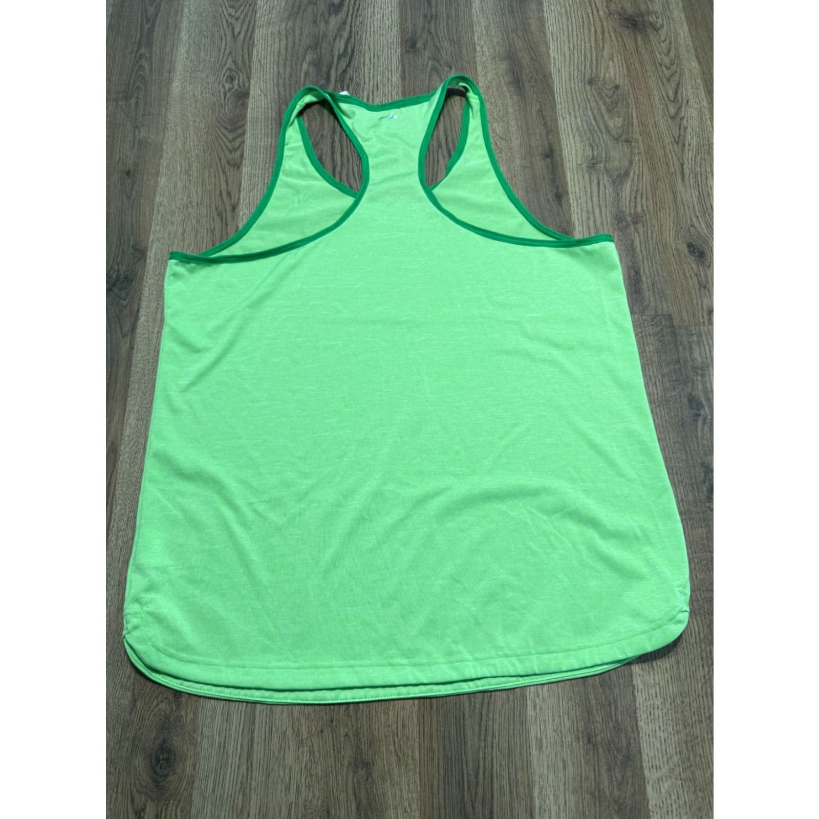 Adidas Adidas Tank Top Women's XL Green Climalite Logo Print Racerback Tank Shirt Size XL / US 12-14 / IT 48-50 - 2 Thumbnail