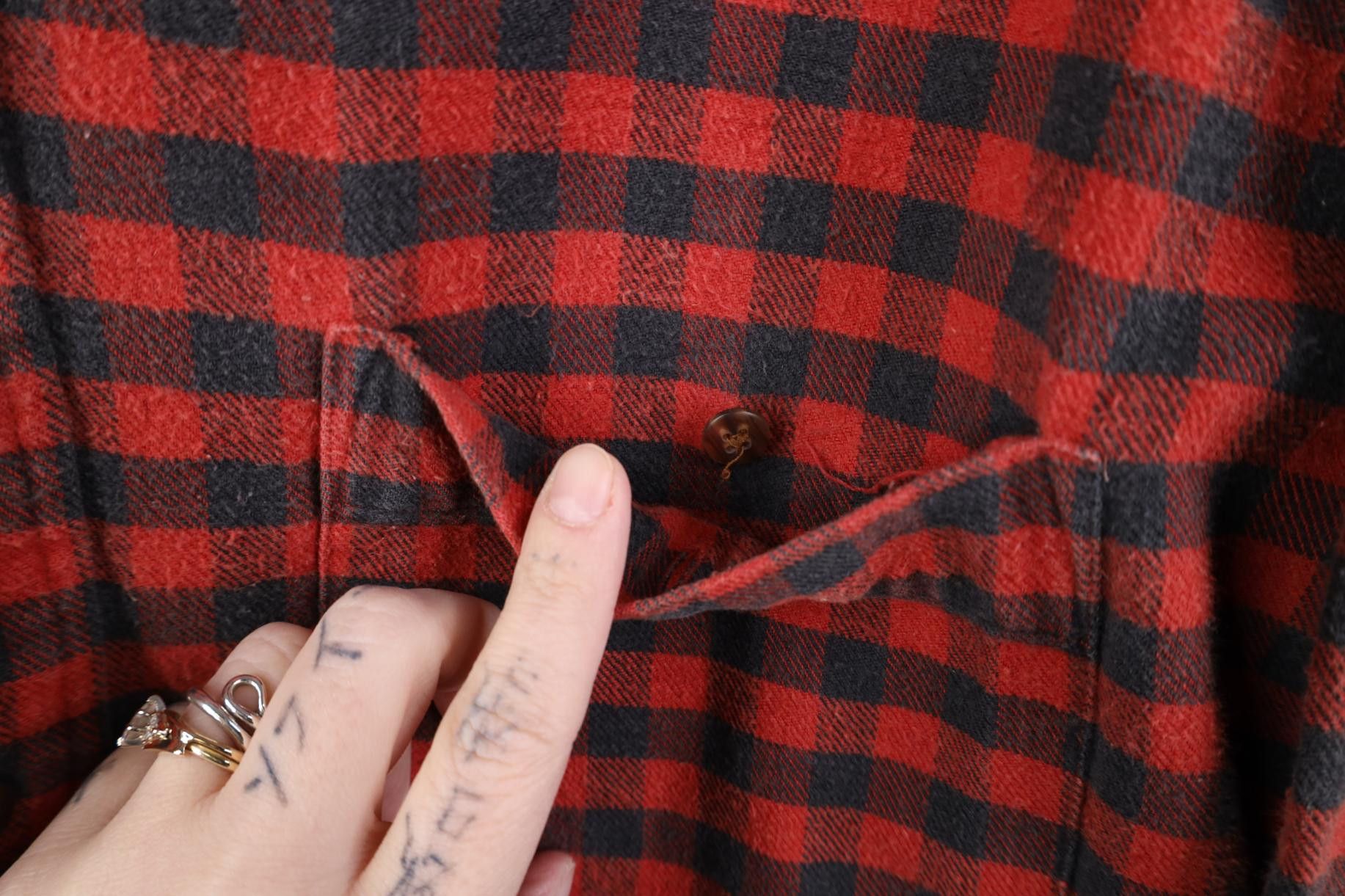 Lands' End Vintage 90s Lands End Collared Button Down Shirt Plaid Size US L / EU 52-54 / 3 - 6 Thumbnail