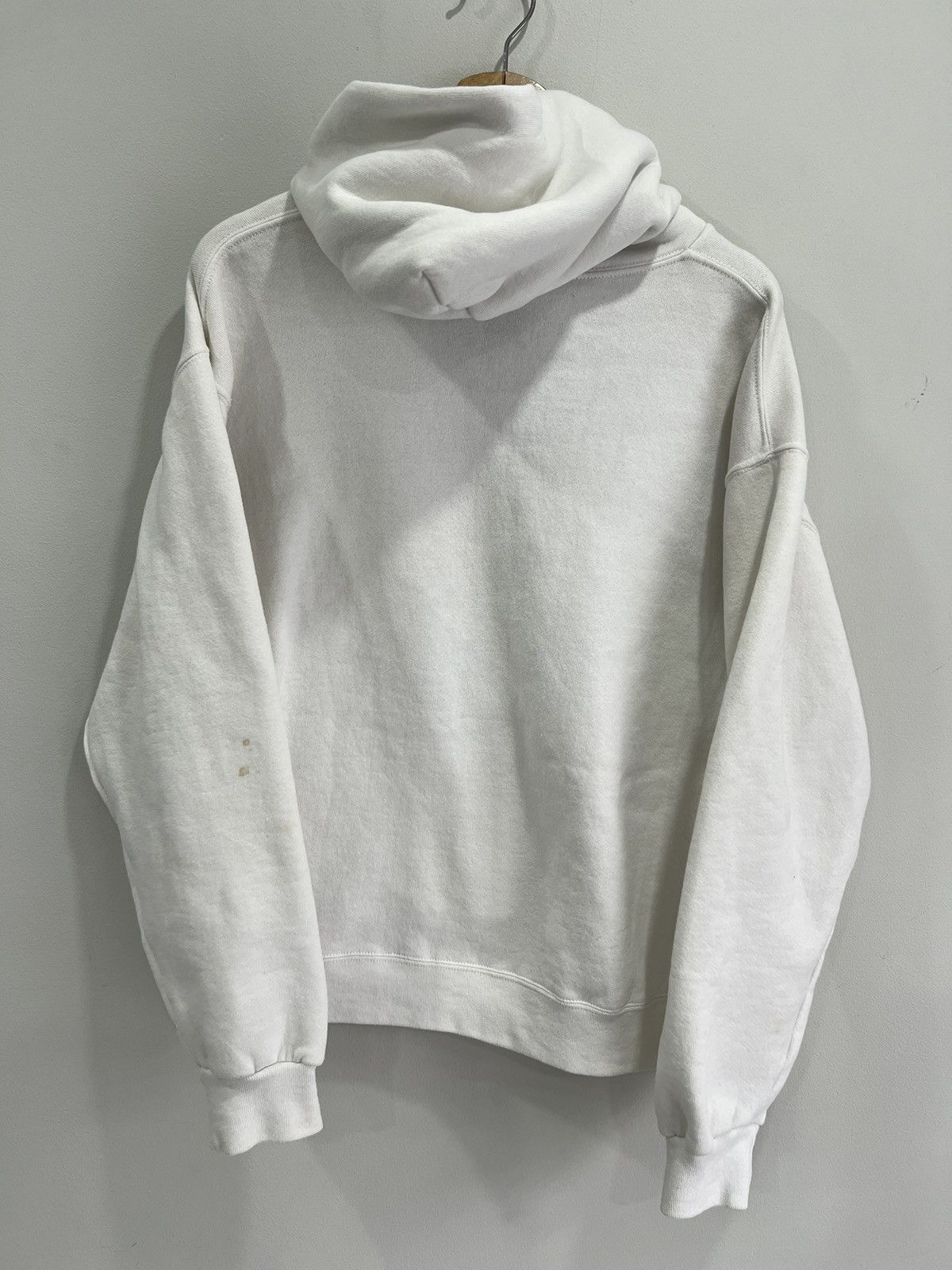 Vintage Vintage Russell Athletic Blank Hoodie Sweater white Size US M / EU 48-50 / 2 - 4 Thumbnail