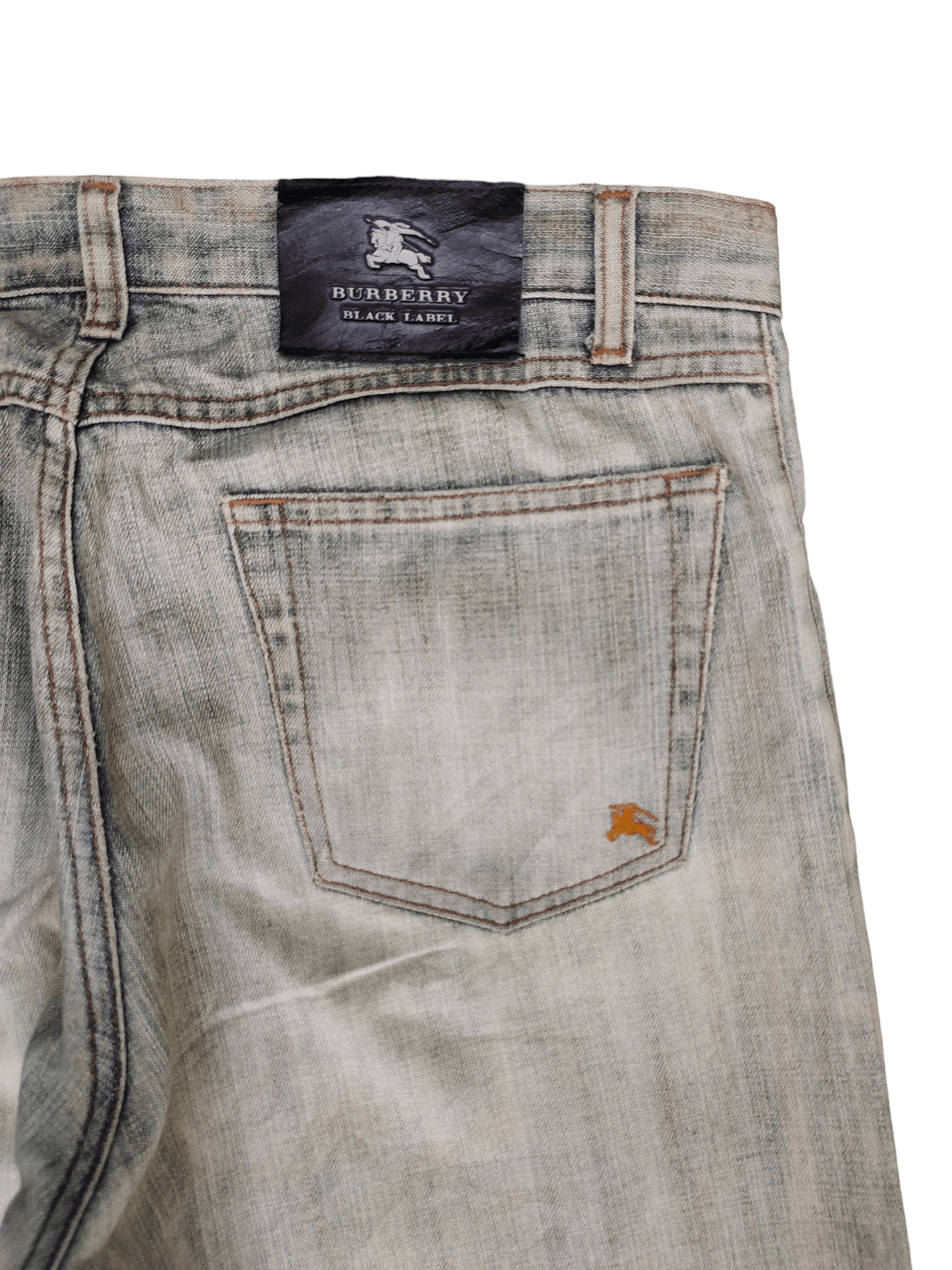 Burberry Vintage Y2k Burberry Distress Faded Denim Jeans Size US 31 - 13 Thumbnail