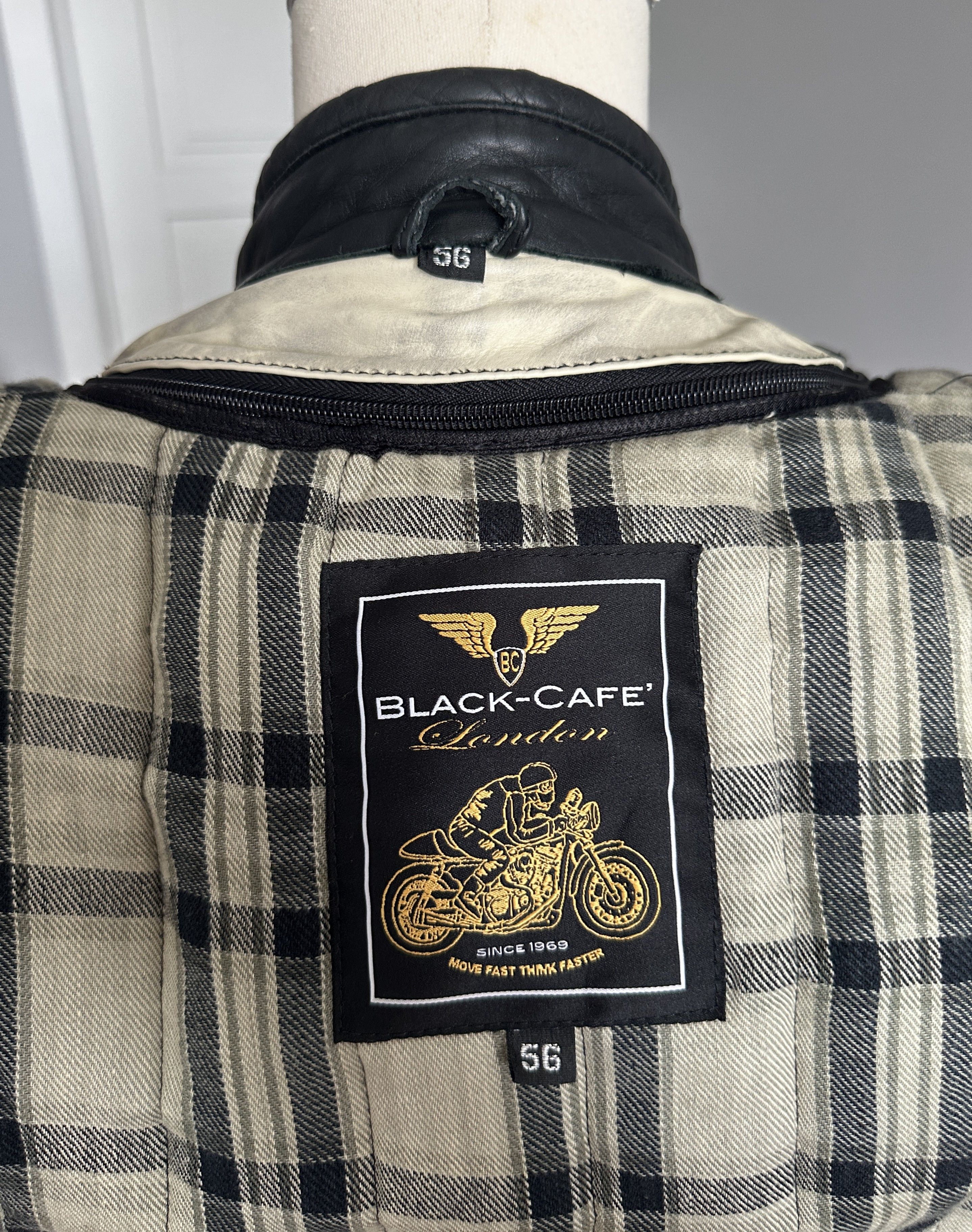 Other BLACK CAFE London Leather Jacket With Removable Lining L-XL Size US XL / EU 56 / 4 - 12 Thumbnail
