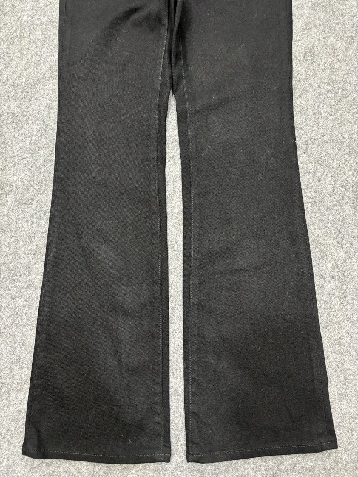 GU 💥Flare💥Japanese Brand GU Superblack Elastic Denim F693 Size US 26 / EU 42 - 5 Thumbnail