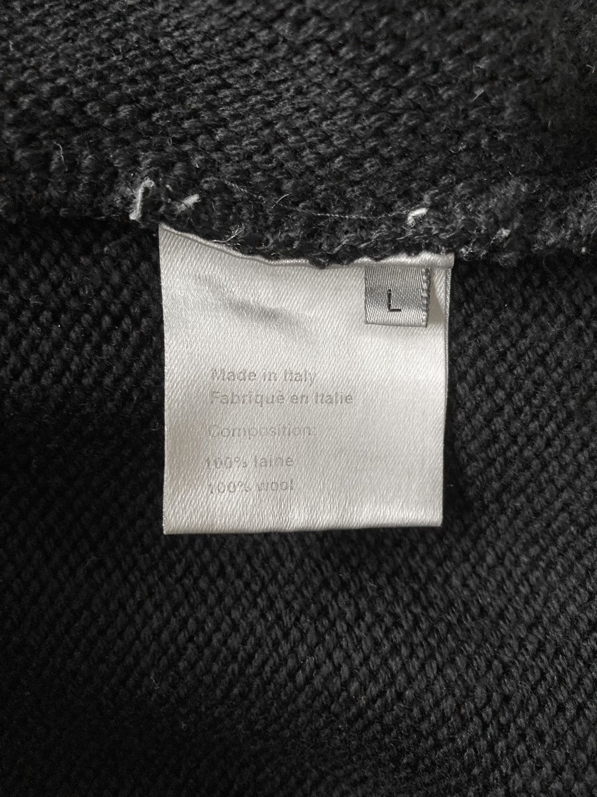 Dior × Hedi Slimane A/W 2003 “Luster” Triple Chain Embroidery Turtleneck Size US L / EU 52-54 / 3 - 7 Thumbnail