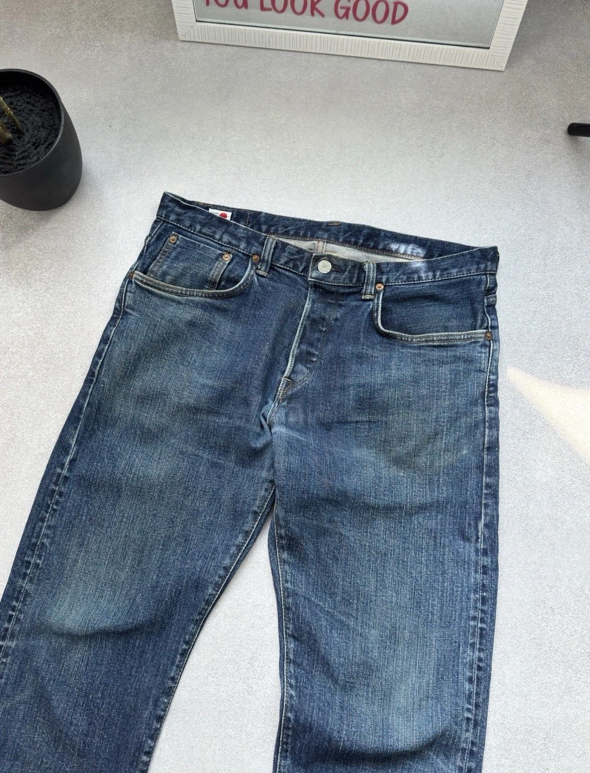 Edwin Vintage EDVIN Made In Japan Selvedge Denim Jeans Pants Men Size US 32 / EU 48 - 5 Thumbnail