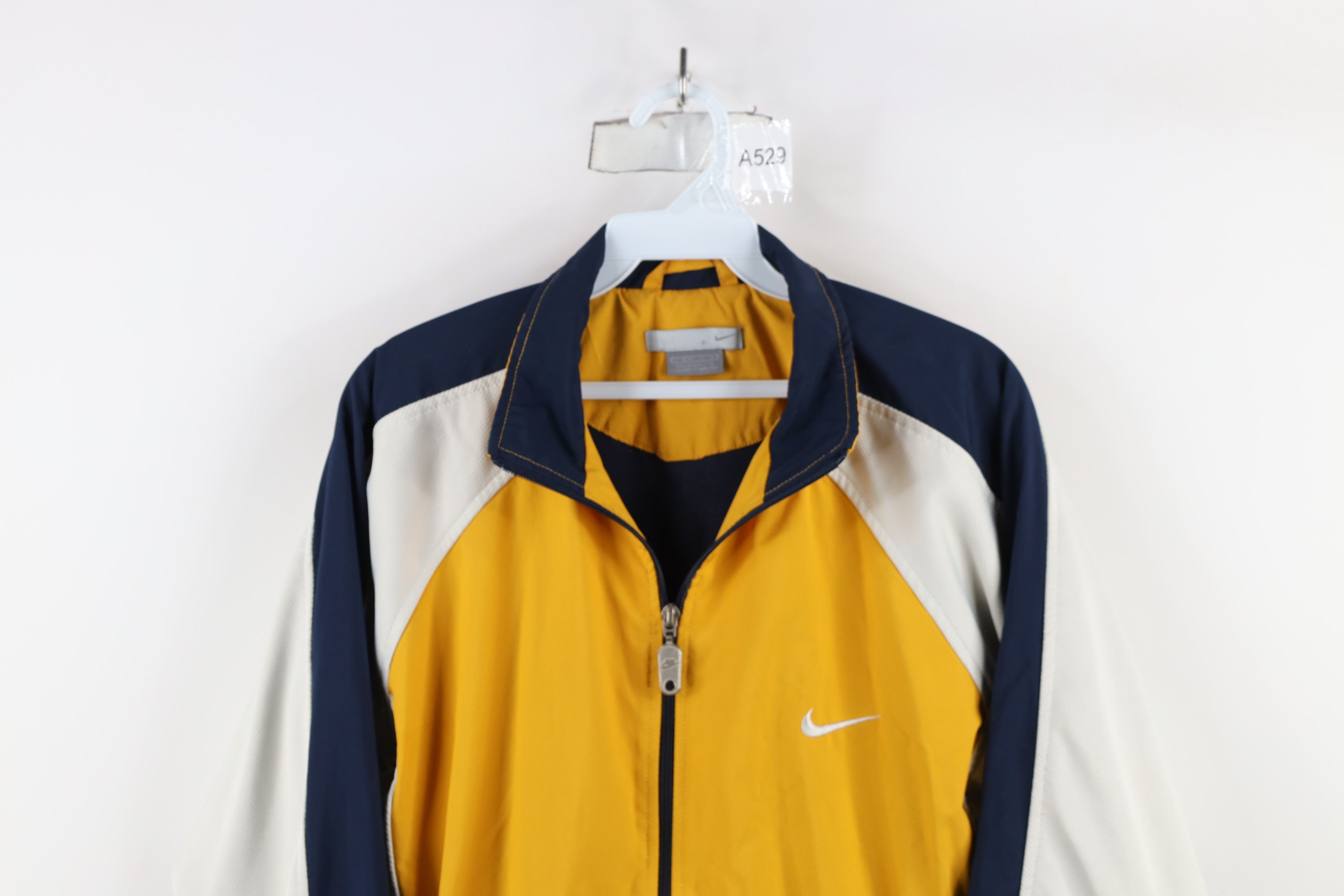 Nike × Vintage Vintage 90s Y2K Nike Scott Mini Swoosh Track Tennis Jacket Size XL / US 12-14 / IT 48-50 - 2 Thumbnail