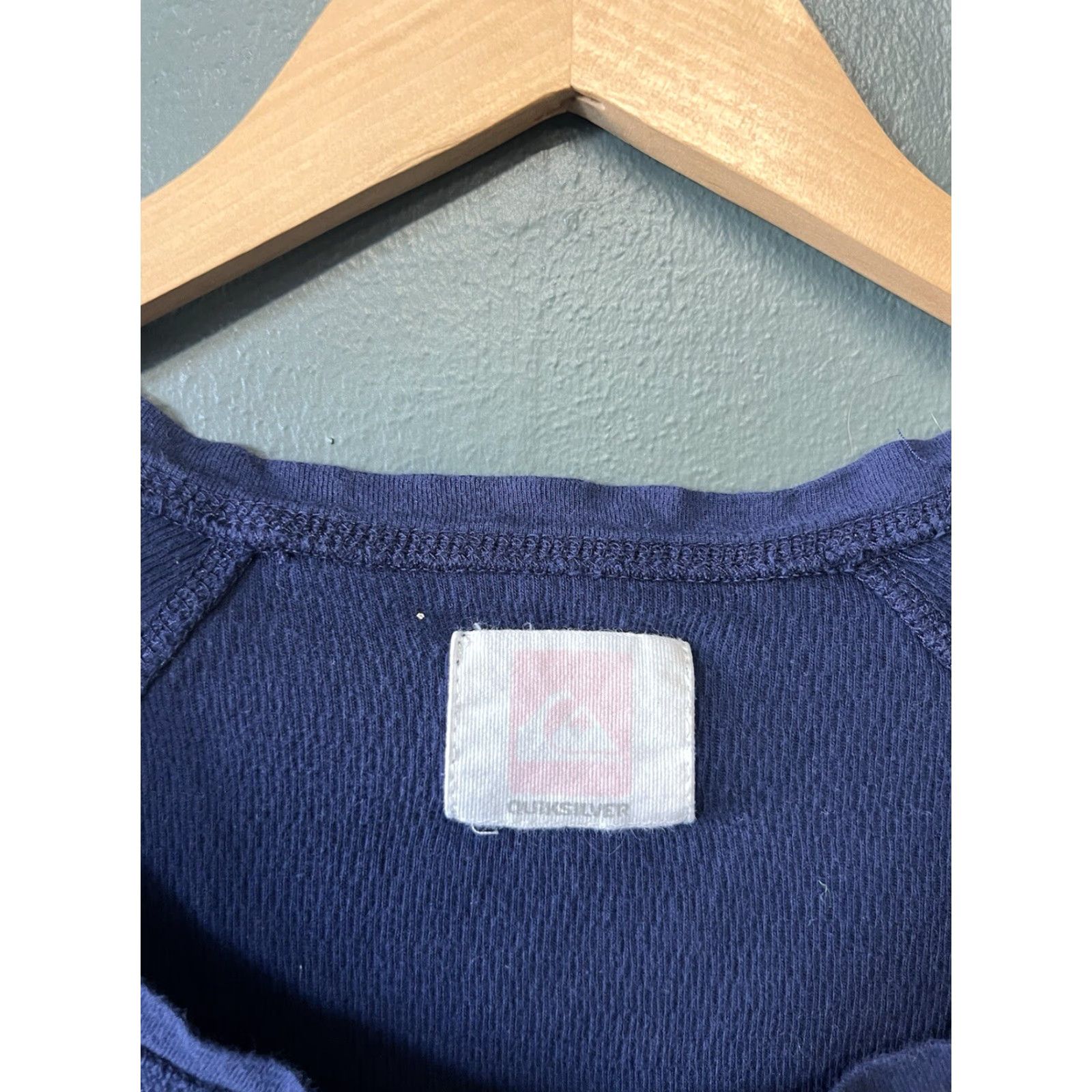 Quiksilver Y2K Quiksilver Womens Blue Long Sleeve Thermal T-shirt Size Small Size S / US 4 / IT 40 - 3 Thumbnail