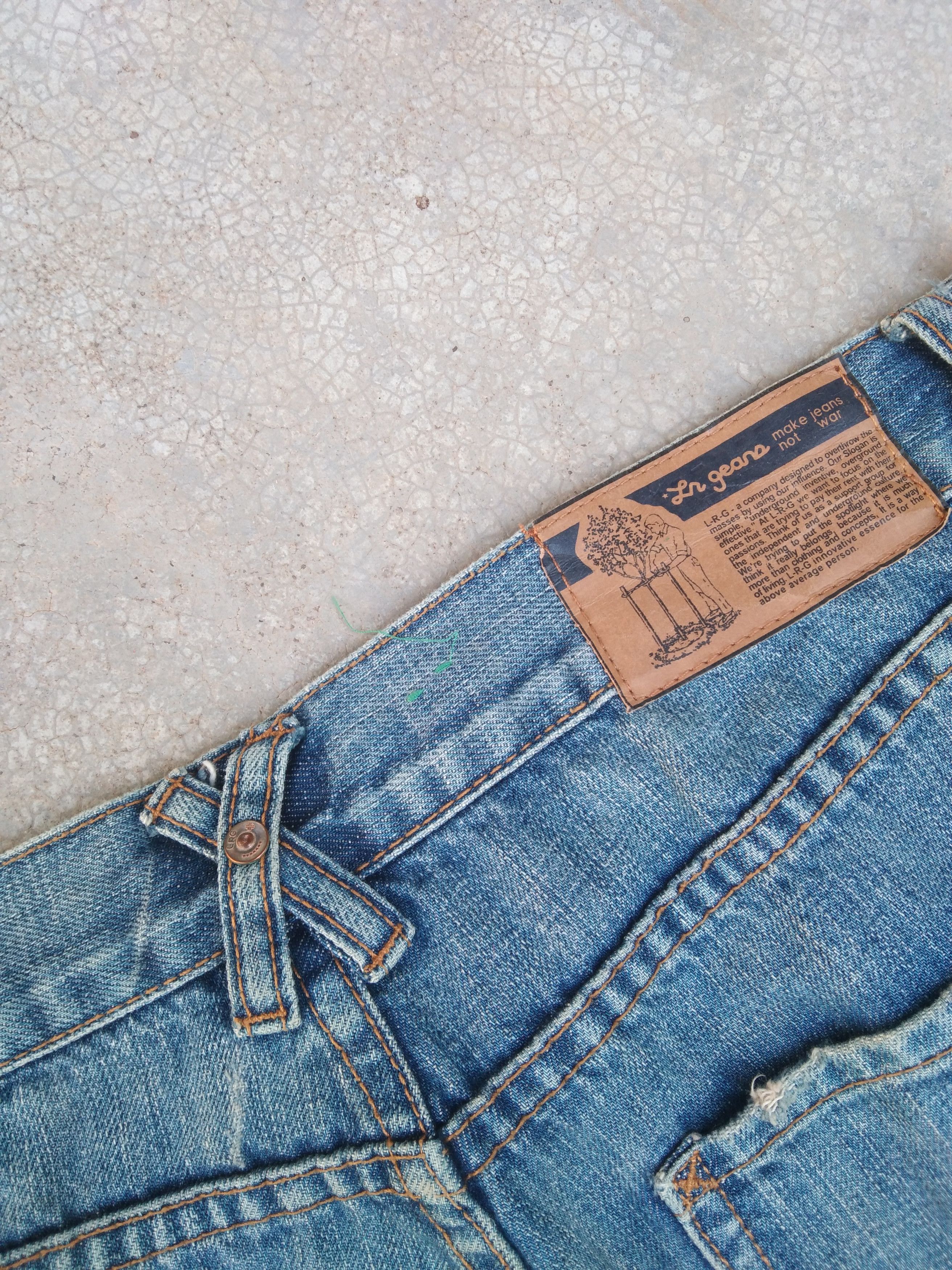 Jean Vintage LRG Loose Baggy Straight Leg Jeans 34x33 Size US 34 / EU 50 - 4 Thumbnail
