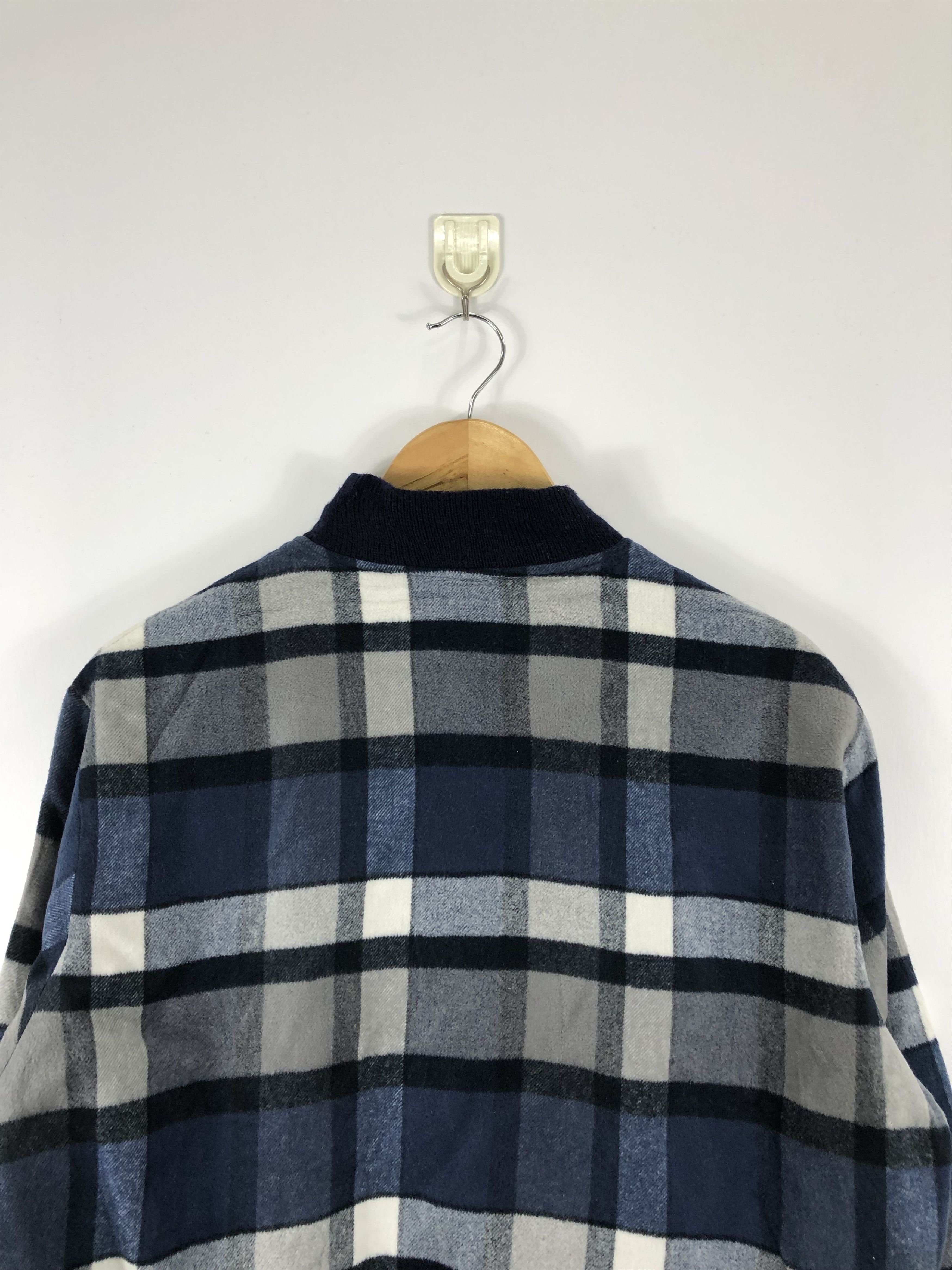 Vintage Vintage 90s Bomber Jacket Plaid Multicolour J0586 Size US L / EU 52-54 / 3 - 4 Thumbnail
