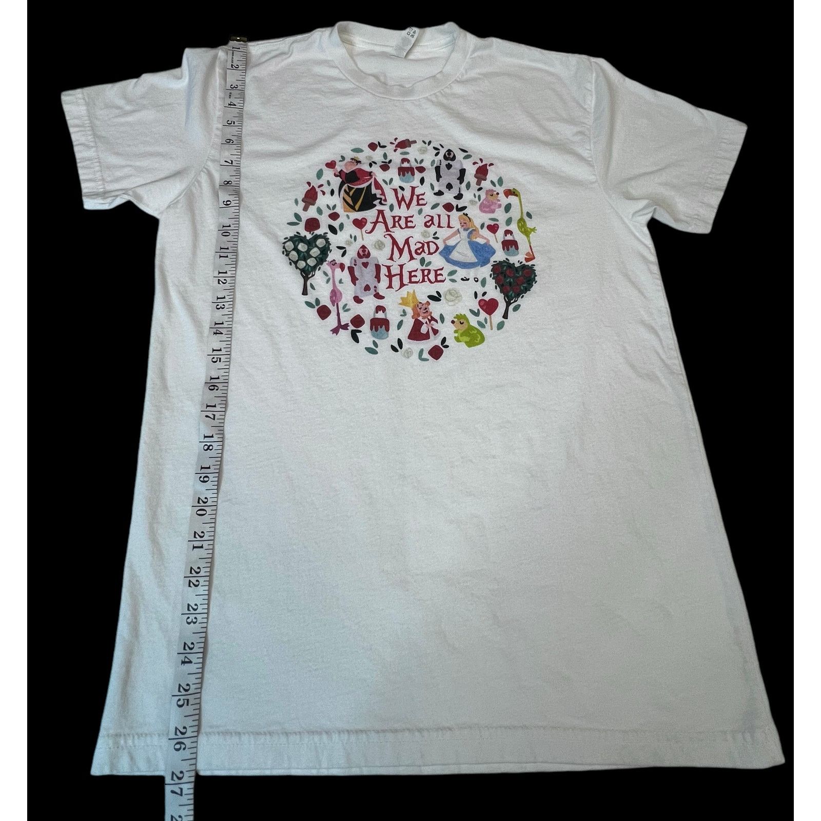 Next Level Apparel Disney Alice in Wonderland “We Are All Mad Here” T-Shirt Size M / US 6-8 / IT 42-44 - 9 Thumbnail