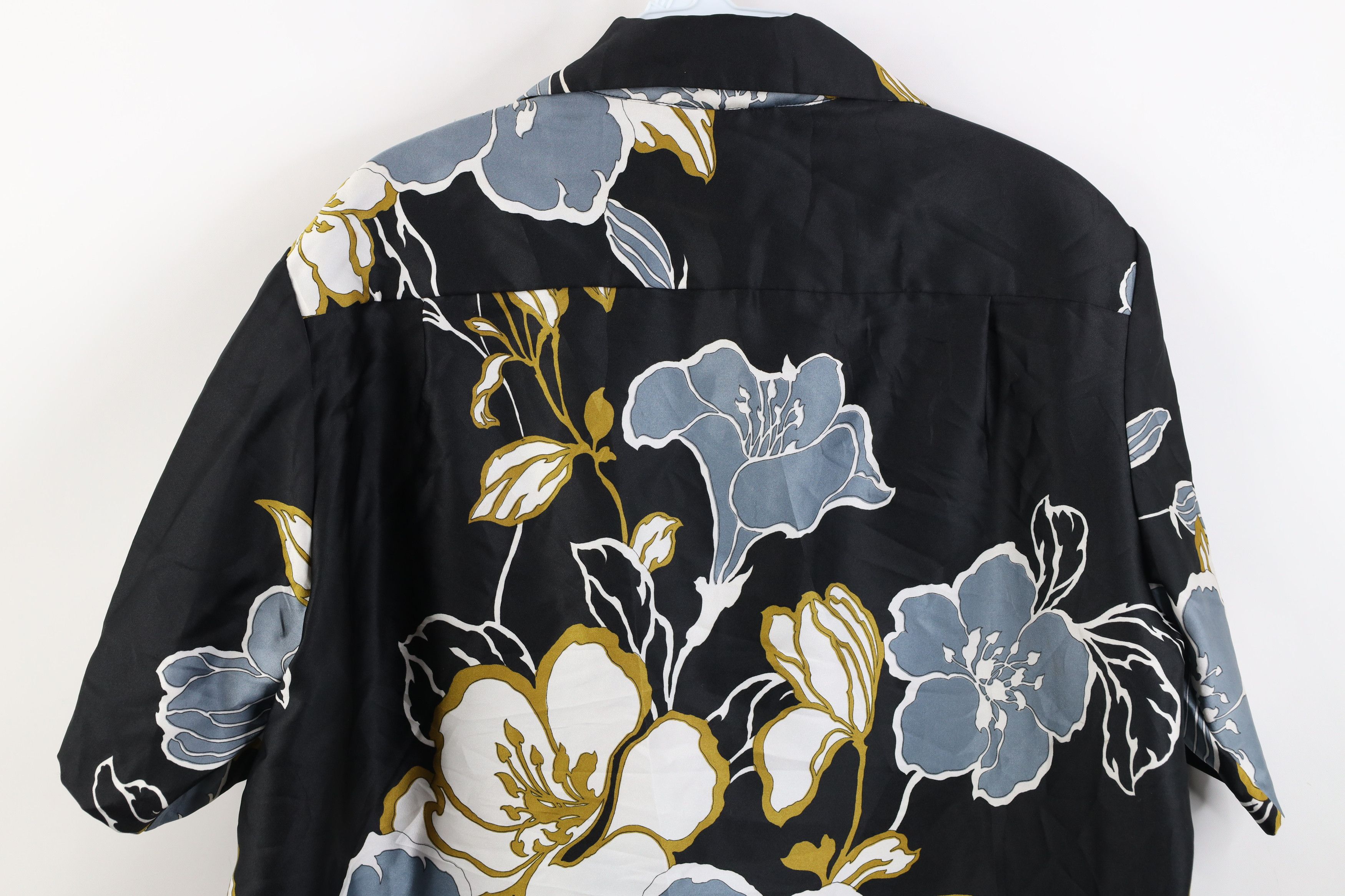 Vintage Vintage 70s Streetwear Abstract Flower Knit Button Shirt USA Size US M / EU 48-50 / 2 - 13 Thumbnail