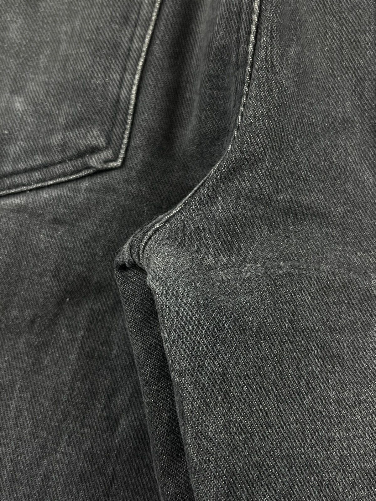 Raf Simons AW03 Raf Simons Closer Bootcut Raw Hem Grey Denim Jeans Size US 30 / EU 46 - 13 Thumbnail