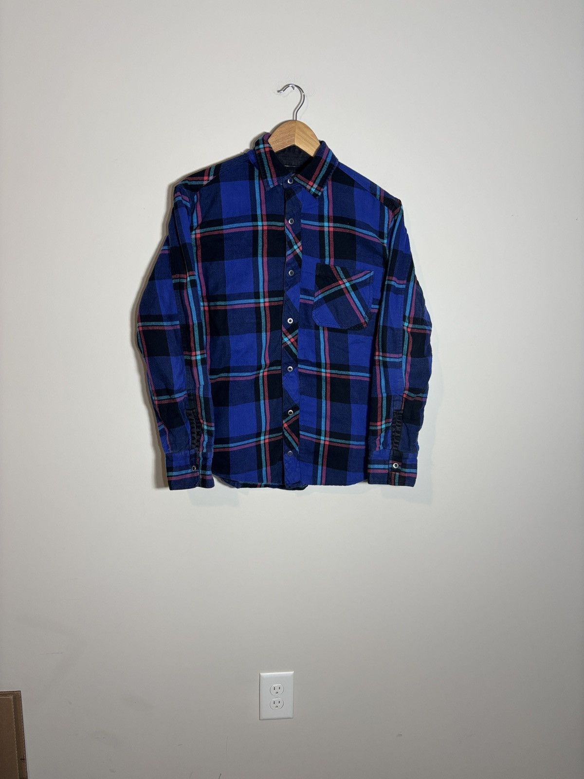 Element Vintage Element Snap Flannel Shirt Plaid Grunge Skater Large Size US L / EU 52-54 / 3 - 1 Thumbnail