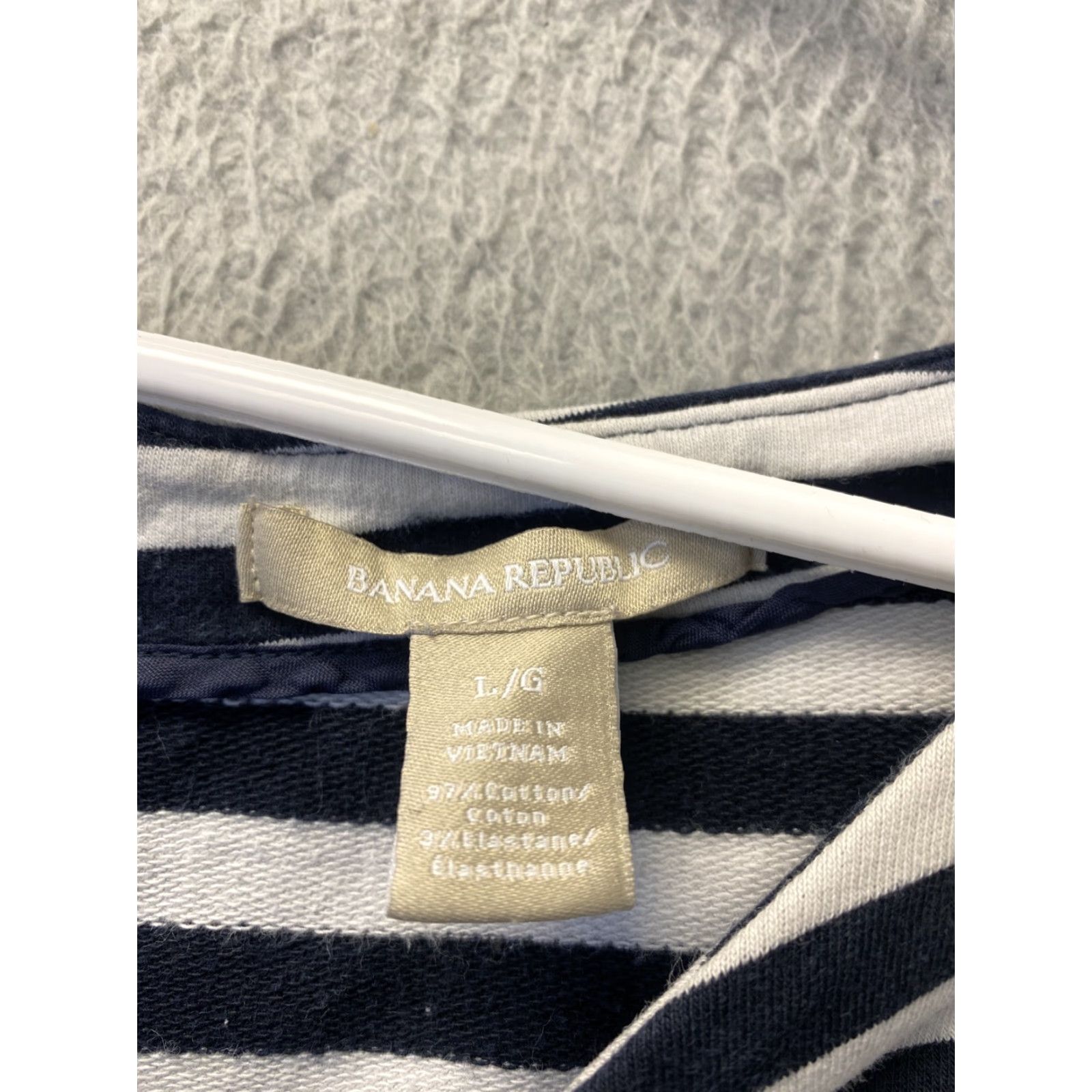 Banana Republic Banana Republic Women's Pullover Sweater L Blue Solid Long Sleeve Casual Knit Size L / US 10 / IT 46 - 3 Thumbnail