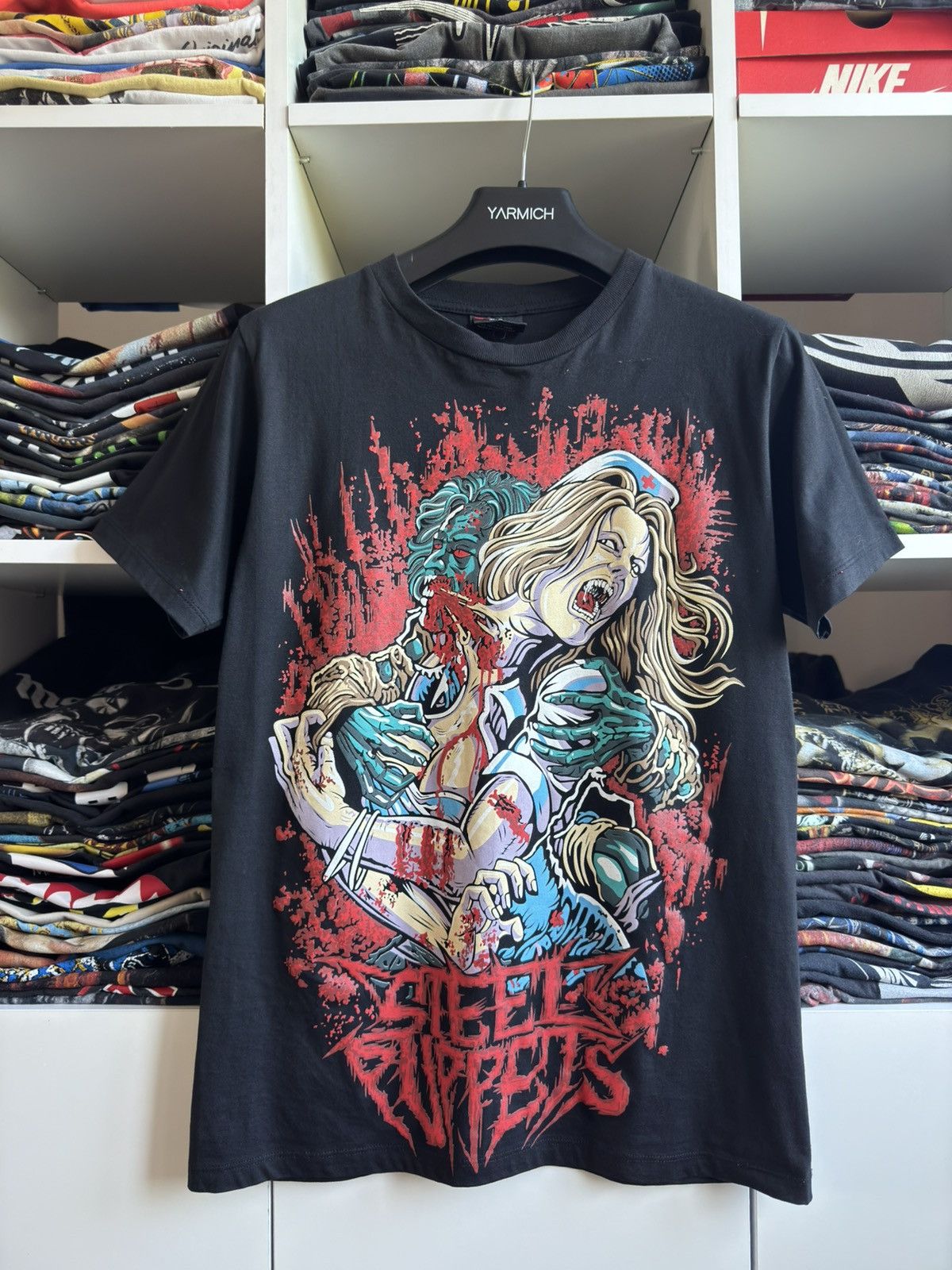 Band Tees × Vintage Vintage Steel Puppets Deathcore Band Tee Size US S / EU 44-46 / 1 - 1 Thumbnail