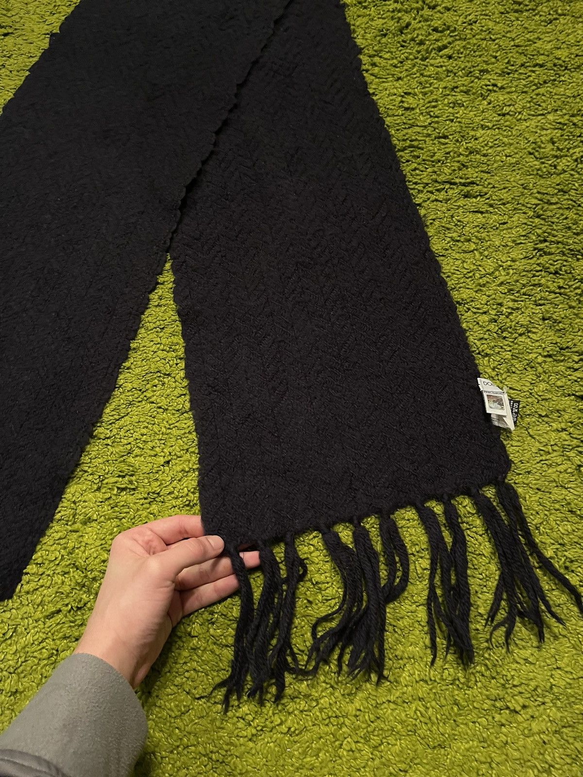 Designer × Dolce & Gabbana × Vintage Dolce & Gabbana D&G 2000s vintage cable knit wool scarf Y2K Size ONE SIZE - 4 Thumbnail